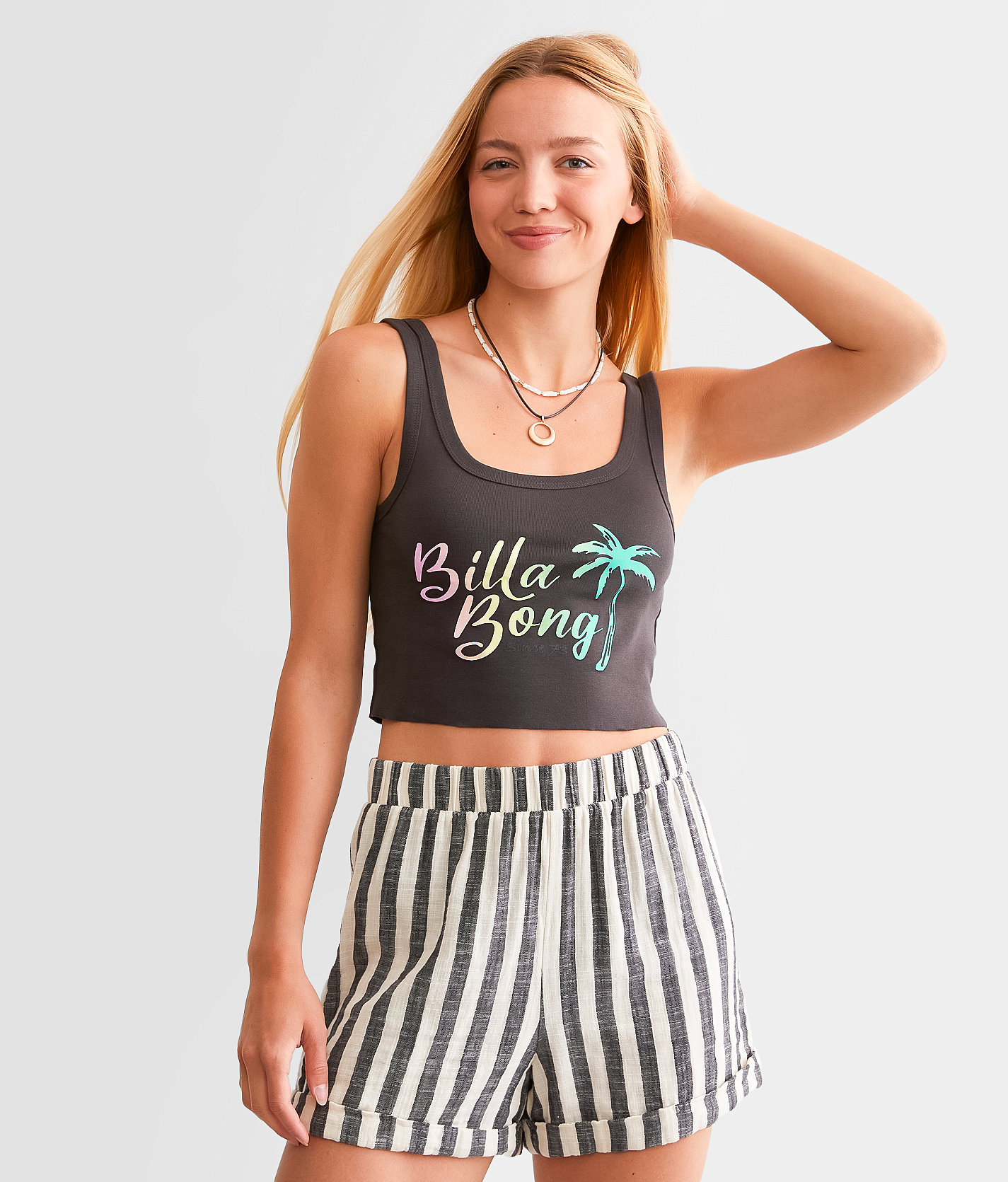 Billabong Fresh Squeezed Tank Top - Women's Tank Tops in Off Black