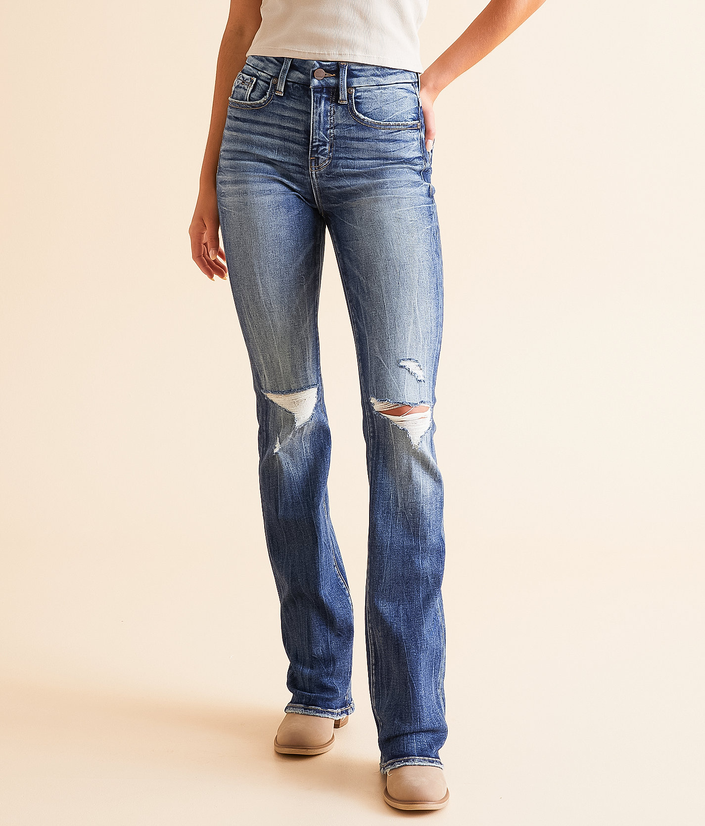 Buckle Black Fit No. 35 Tailored Boot Stretch Jean - Women's Jeans in Eureka 3