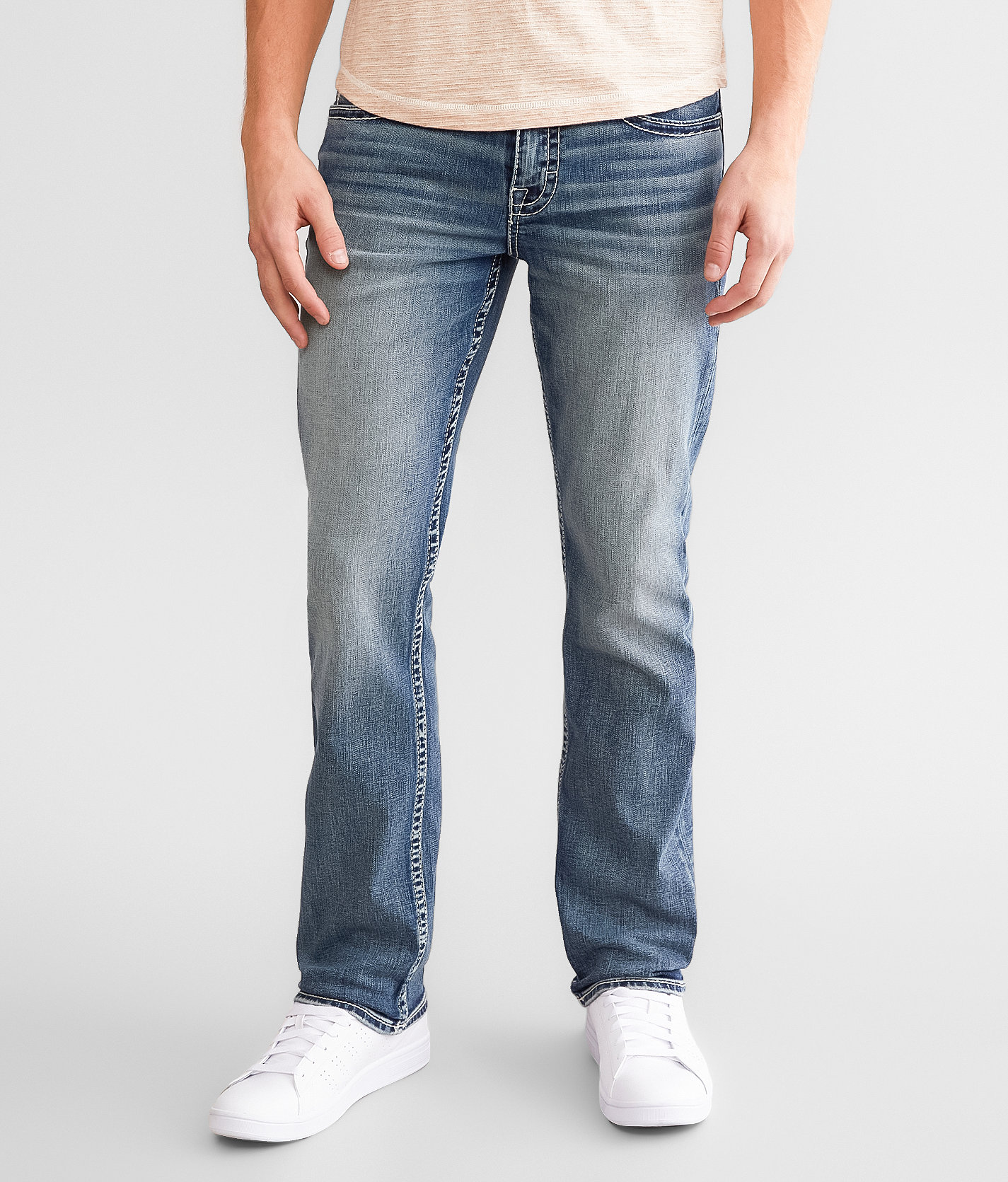 BKE Jake Straight Stretch Jean - Men's Jeans in Ohmer 2