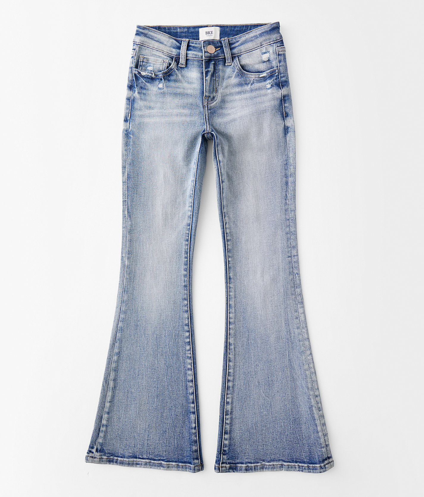 Girls - BKE Mid-Rise Flare Stretch Jean - Girl's Jeans in Pando 2