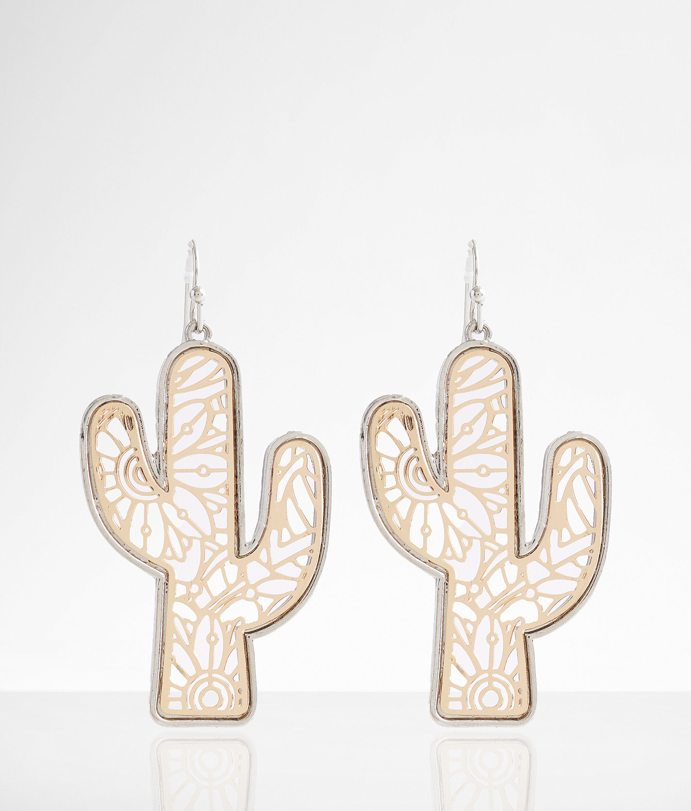 boutique by BKE Cactus Drop Earring - Women's Jewelry in Gold Silver