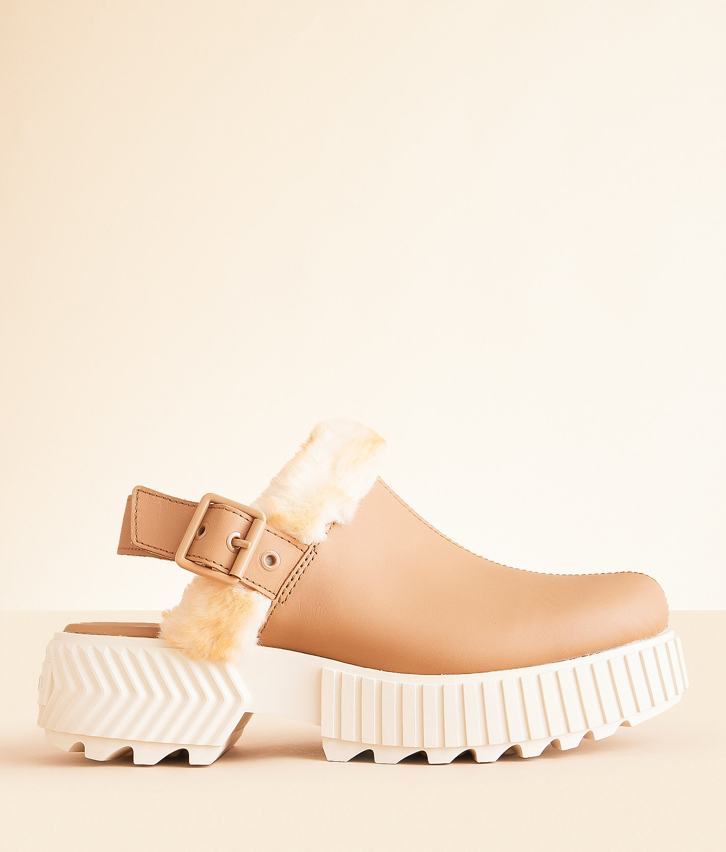 Sorel ONA Ave Leather Mule - Women's Shoes in Tawny Buff Bleached