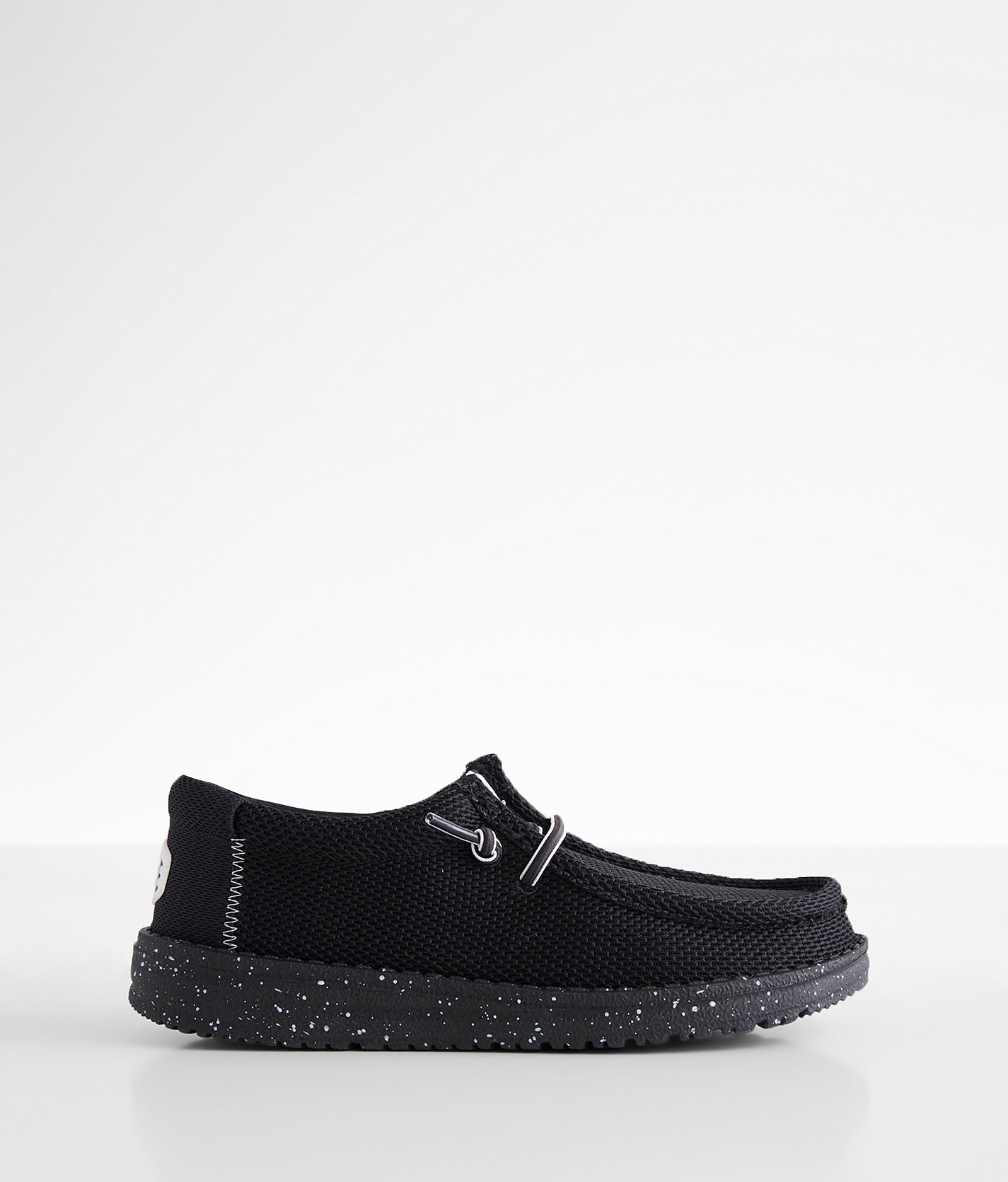 Boys - HEYDUDE™ Wally Heathered Mesh Shoe - Boy's Shoes in Black
