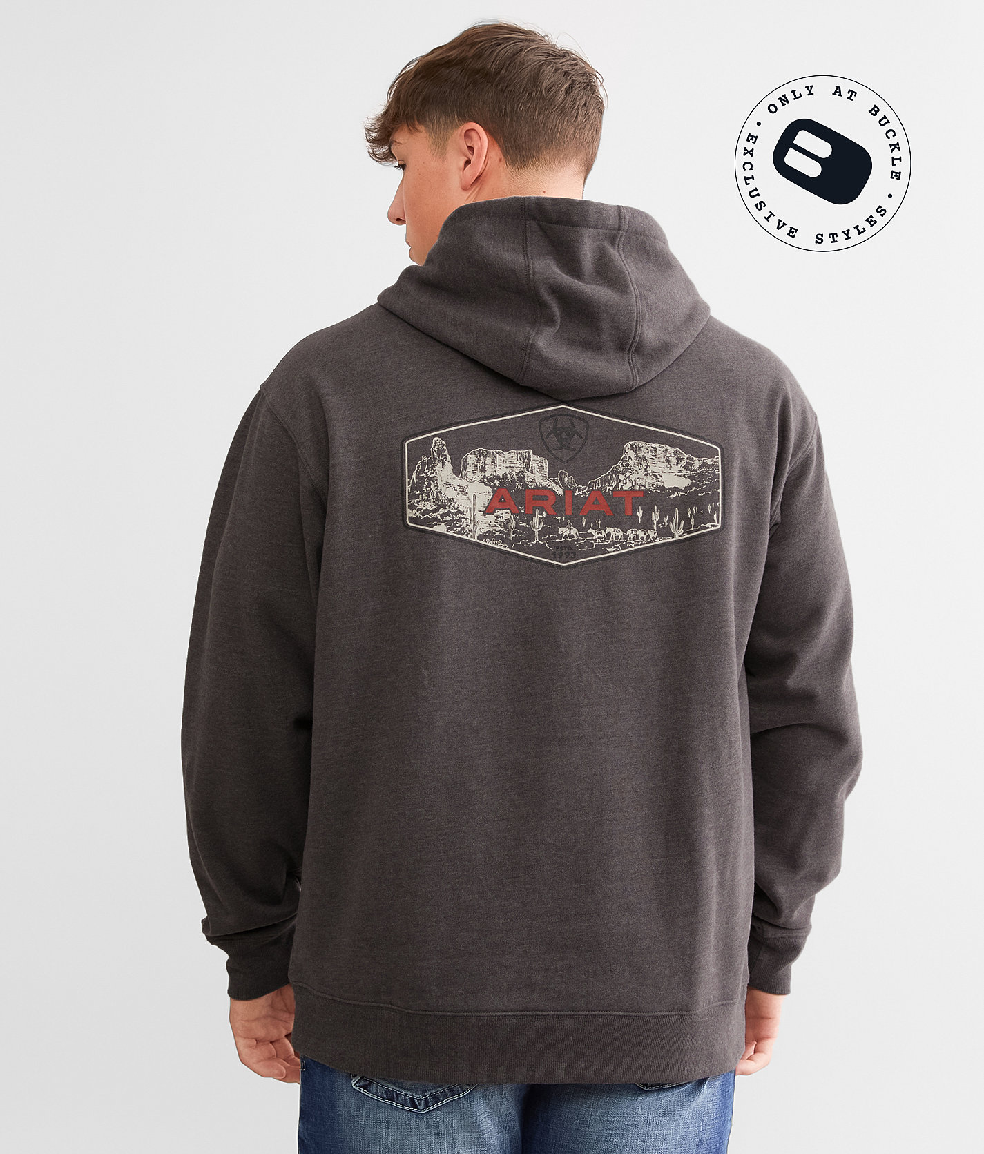 Ariat Sedona Hooded Sweatshirt - Men's Sweatshirts in Medium Grey Heather