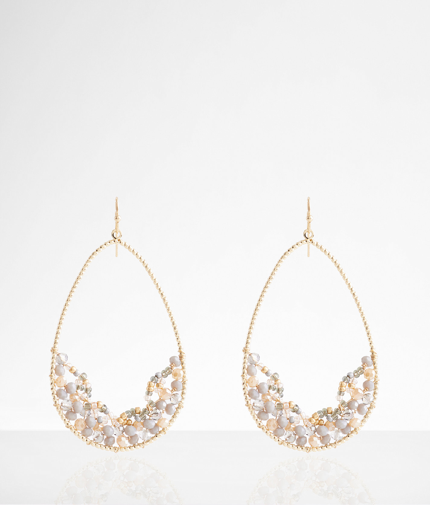 boutique by BKE Glitz Teardrop Earring - Women's Jewelry in Gold Grey