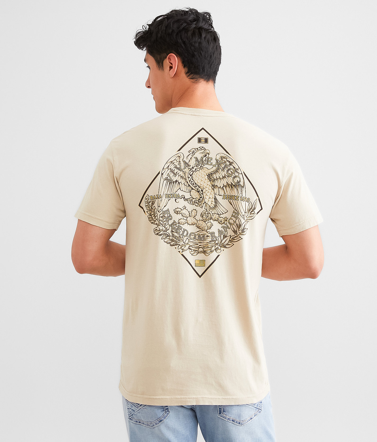 Freedom Ranch Strong Eagle T-Shirt - Men's T-Shirts in Peyote