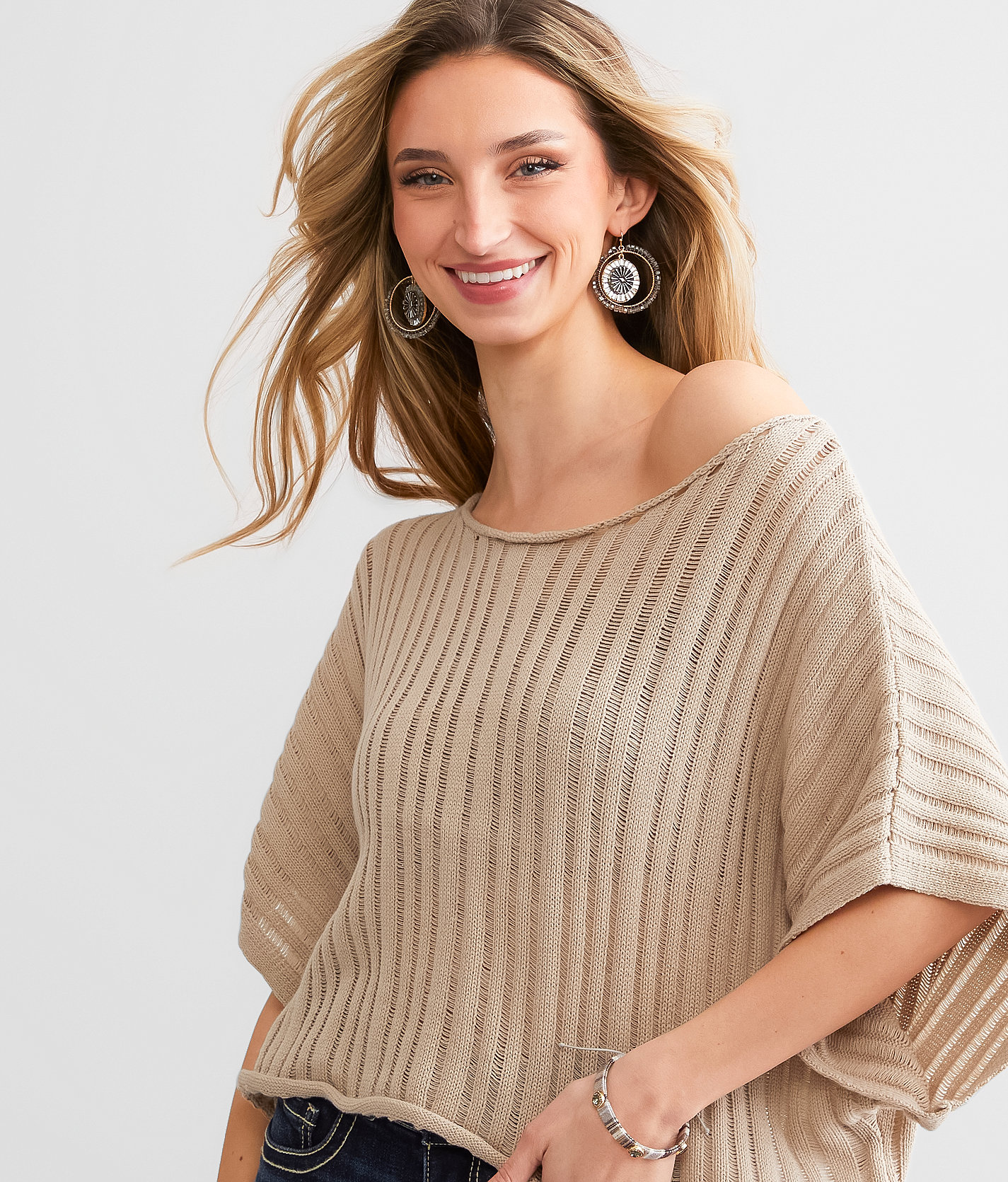 Emory Park Dolman Cropped Sweater - Women's Sweaters in Peyote