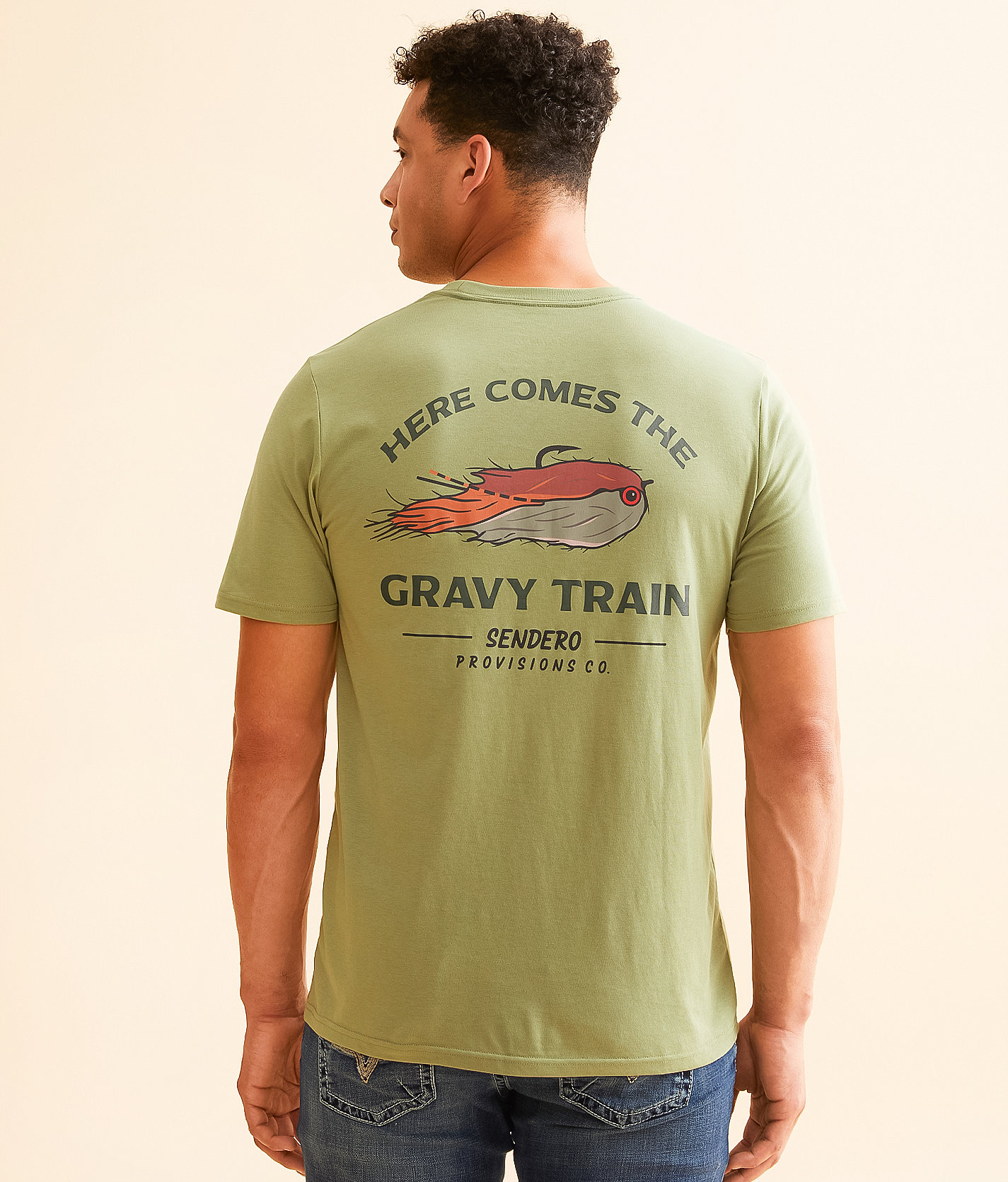 Sendero Provisions Co. Gravy Train T-Shirt - Men's T-Shirts in Sage