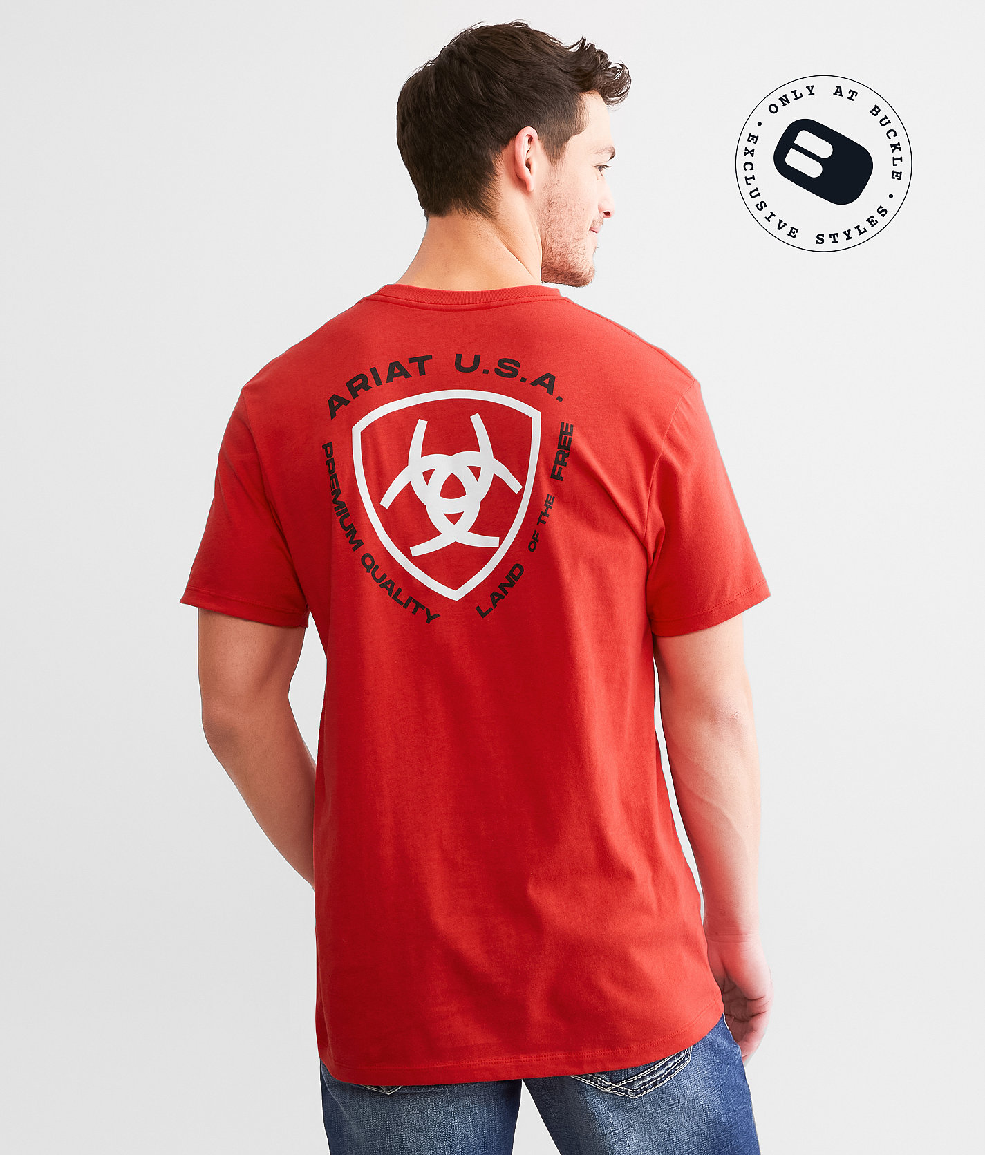Ariat Loft Simple Seal T-Shirt - Men's T-Shirts in Mars Red