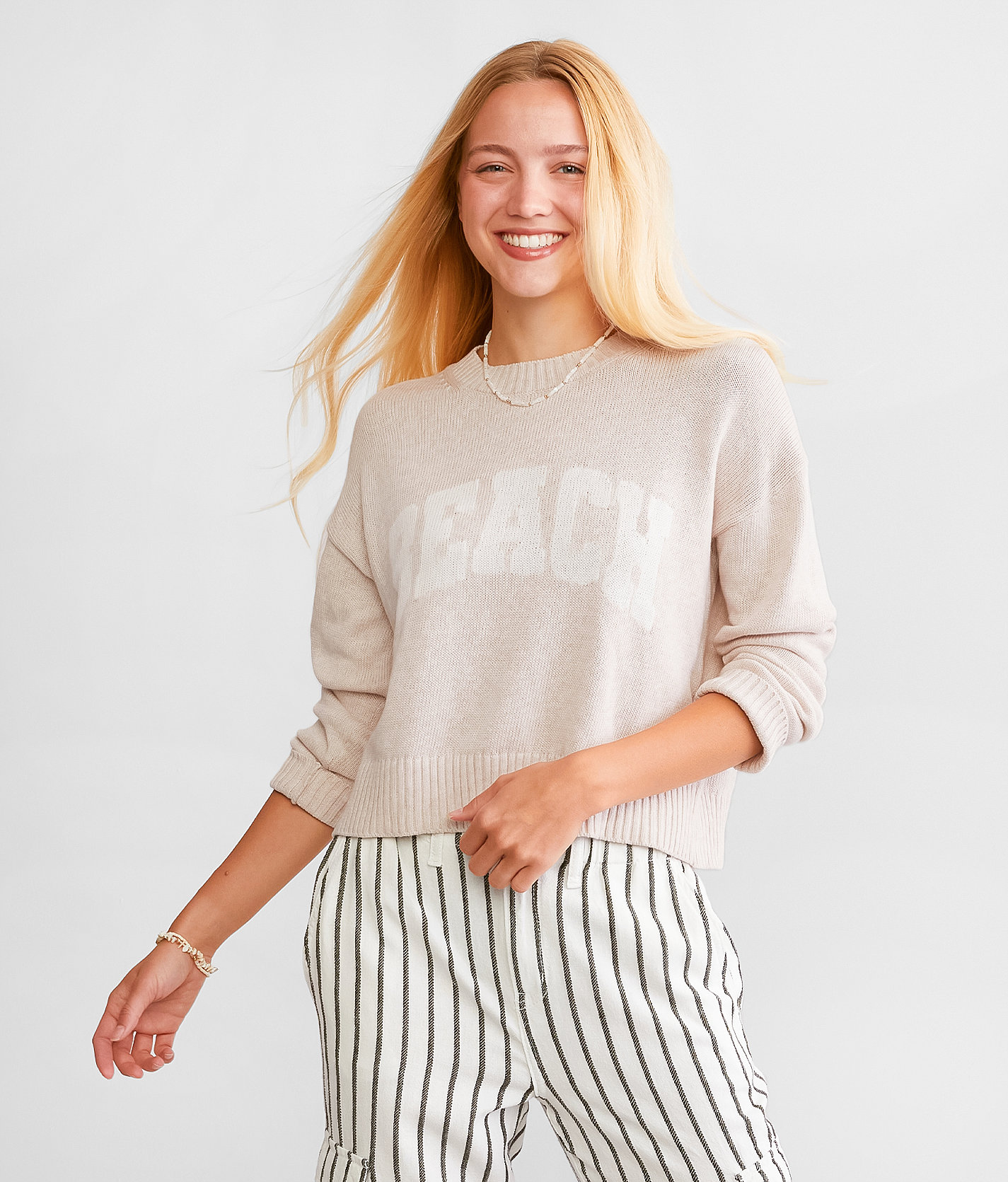 Z Supply Sunset Beach Sweater - Women's Sweaters in Light Oatmeal Heather