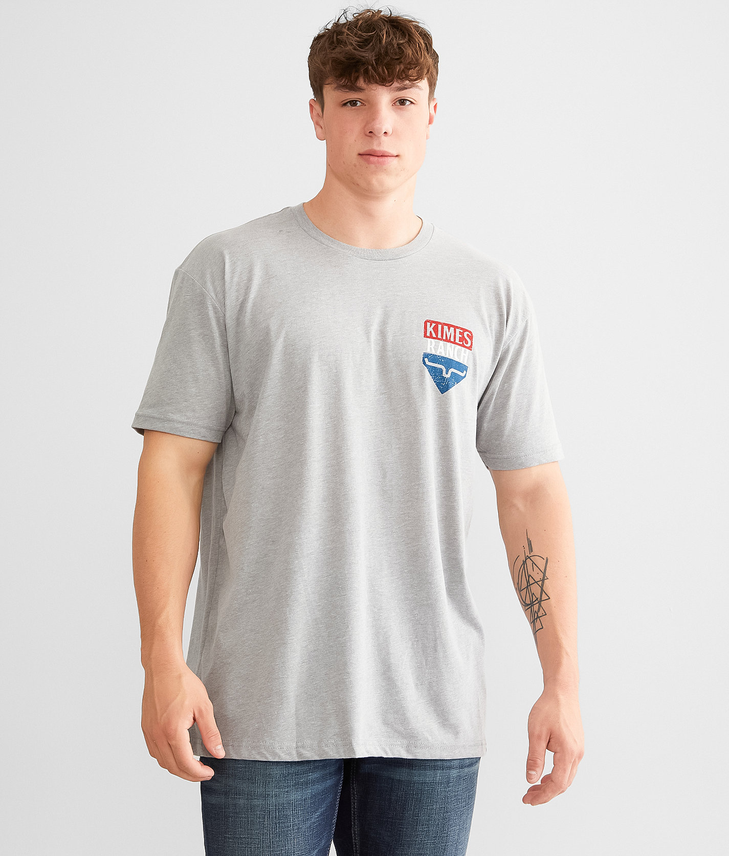 Kimes Ranch Drop In USA T-Shirt - Men's T-Shirts in Dark Grey Heather