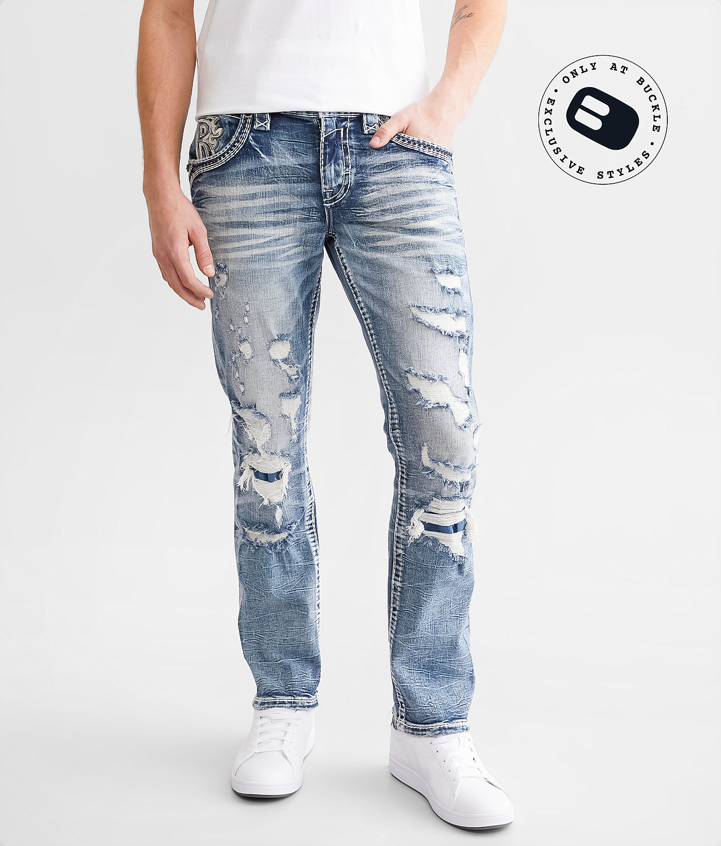 Rock Revival Kaicey Slim Straight Stretch Jean - Men's Jeans in Kaicey SJ200