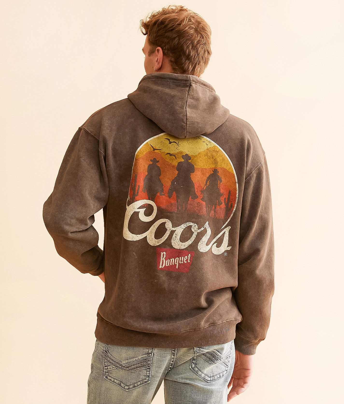 Changes Coors™ Desert Riders Hooded Sweatshirt - Men's Sweatshirts in Brown Mineral Wash