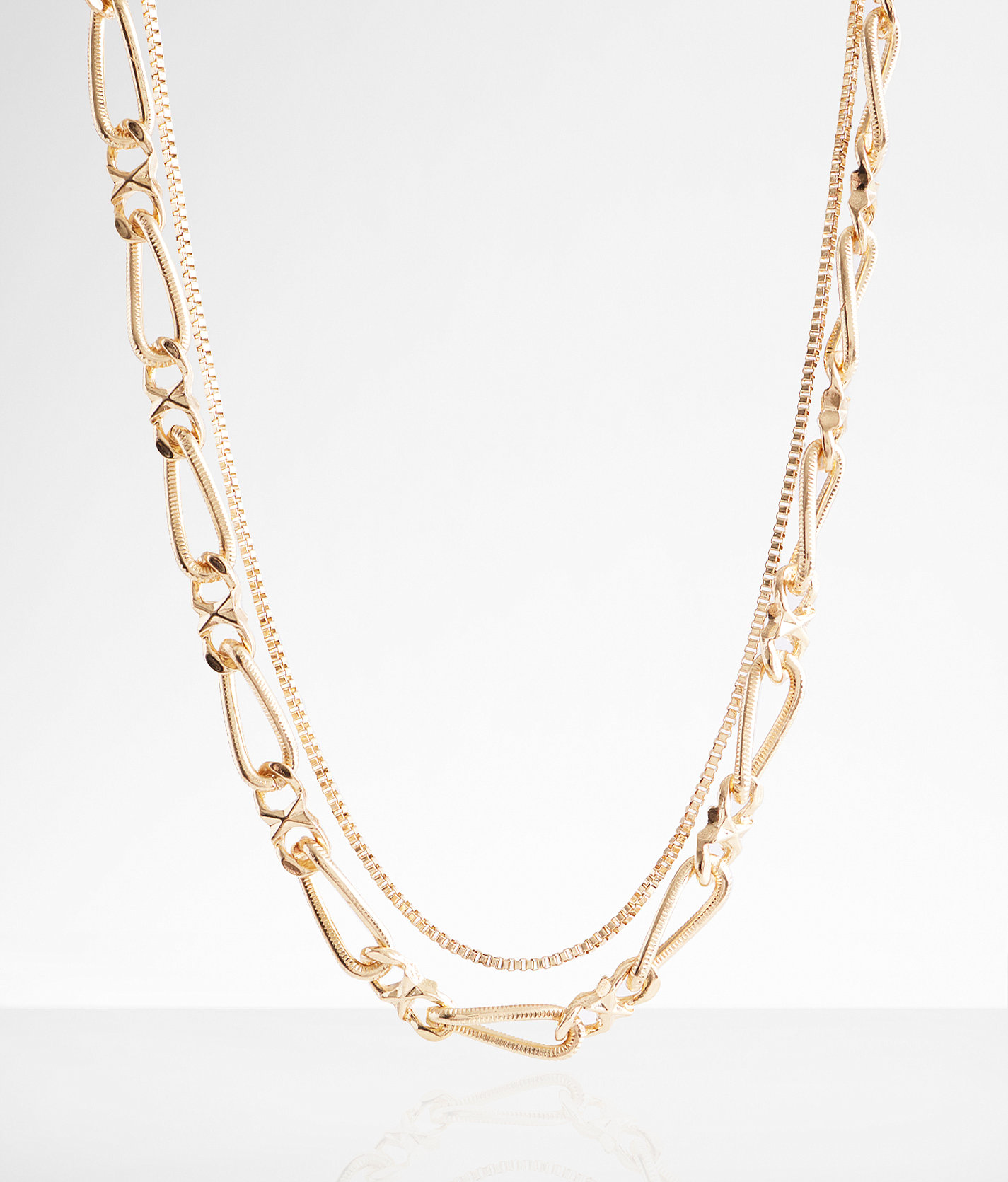 boutique by BKE Chunky Statement Necklace - Women's Jewelry in Gold