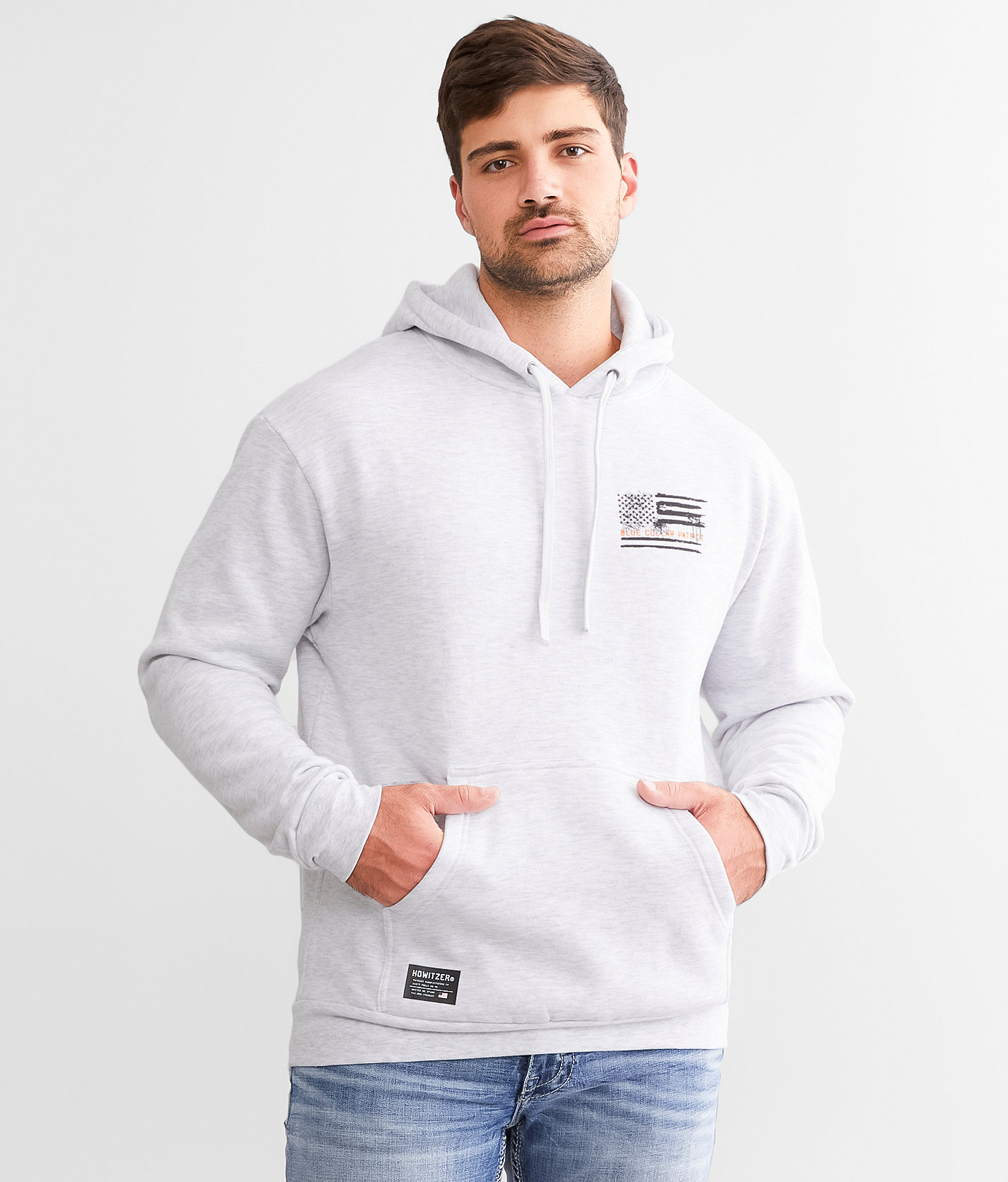 Howitzer Roughneck Hooded Sweatshirt - Men's Sweatshirts in Ash