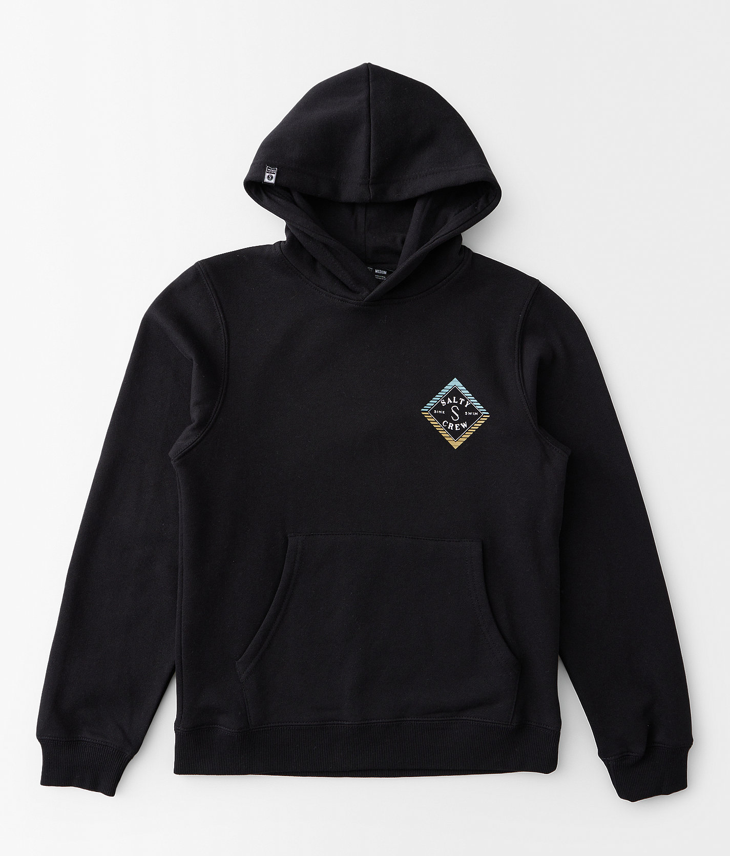 Boys - Salty Crew Faded Boys Hooded Sweatshirt - Boy's Sweatshirts in Black