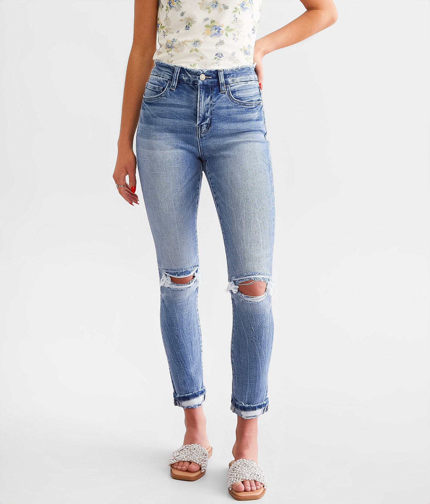 Flying Monkey High Rise Ankle Skinny Stretch Jean - Women's Jeans in Bottega