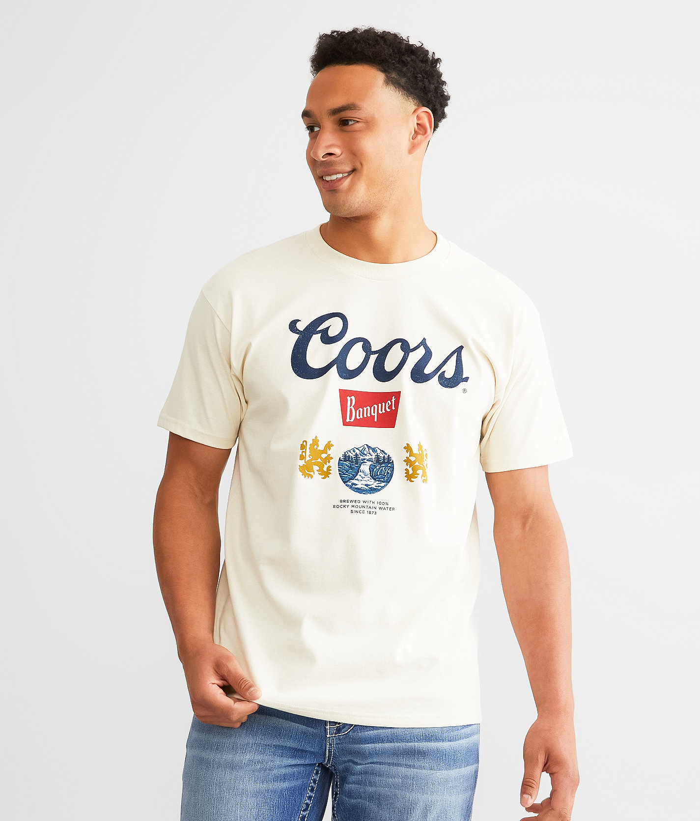 tee luv Coors® Banquet T-Shirt - Men's T-Shirts in Cream