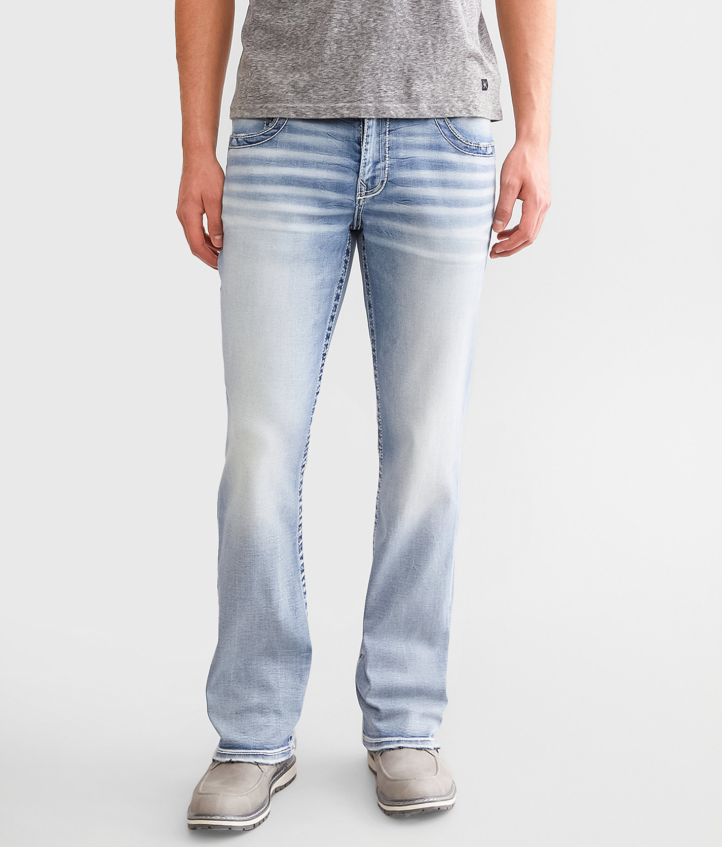 Buckle Black Three Boot Stretch Jean - Men's Jeans in Rhine