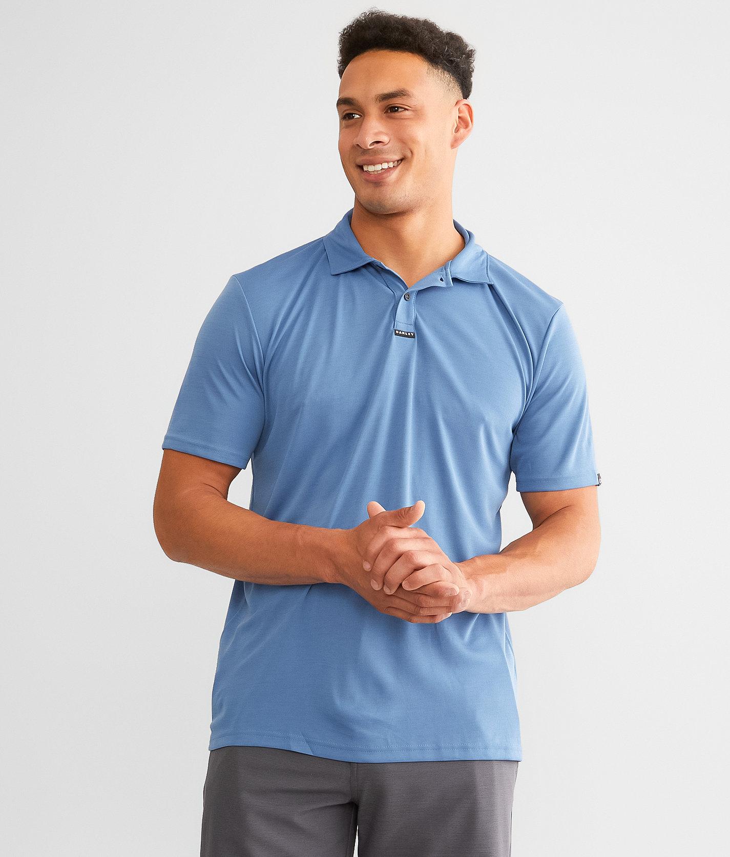 Oakley Aero O Hydrolix™ Polo - Men's Polos in Copen Blue Lt Hthr