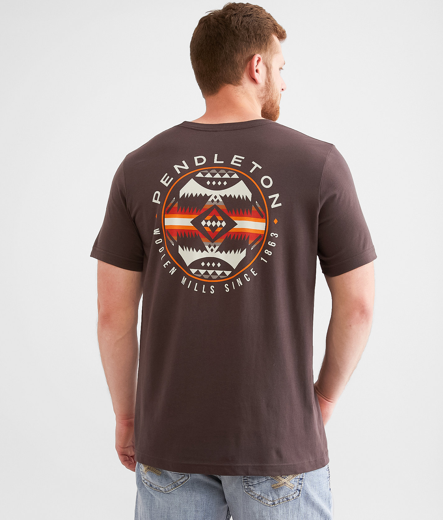 Pendleton Nehalem Circle T-Shirt - Men's T-Shirts in Brown