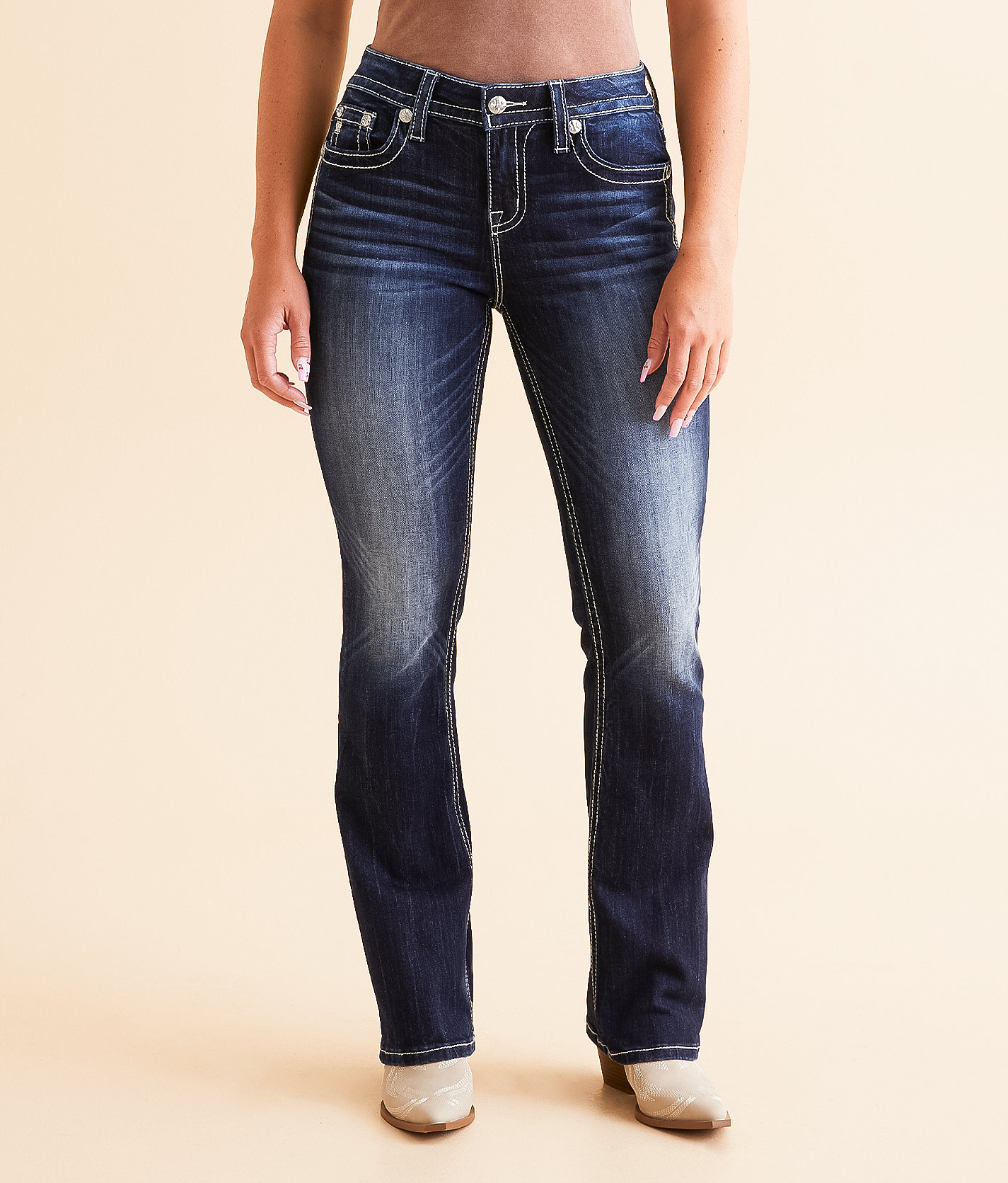 Miss Me Curvy Tailored Boot Stretch Jean - Women's Jeans in M220