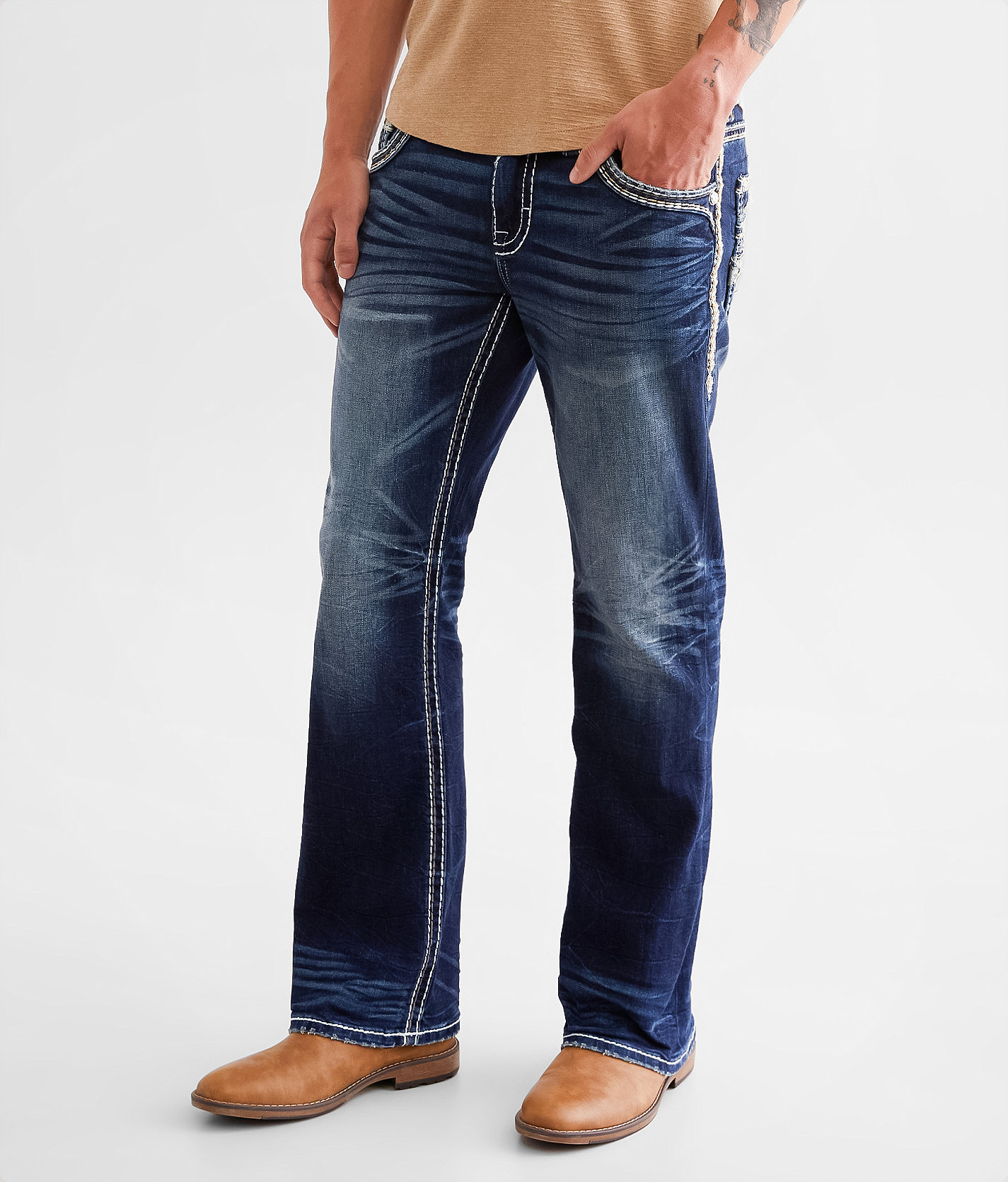 Rock Revival Gabriel Slim Boot Stretch Jean - Men's Jeans in Gabriel SB203