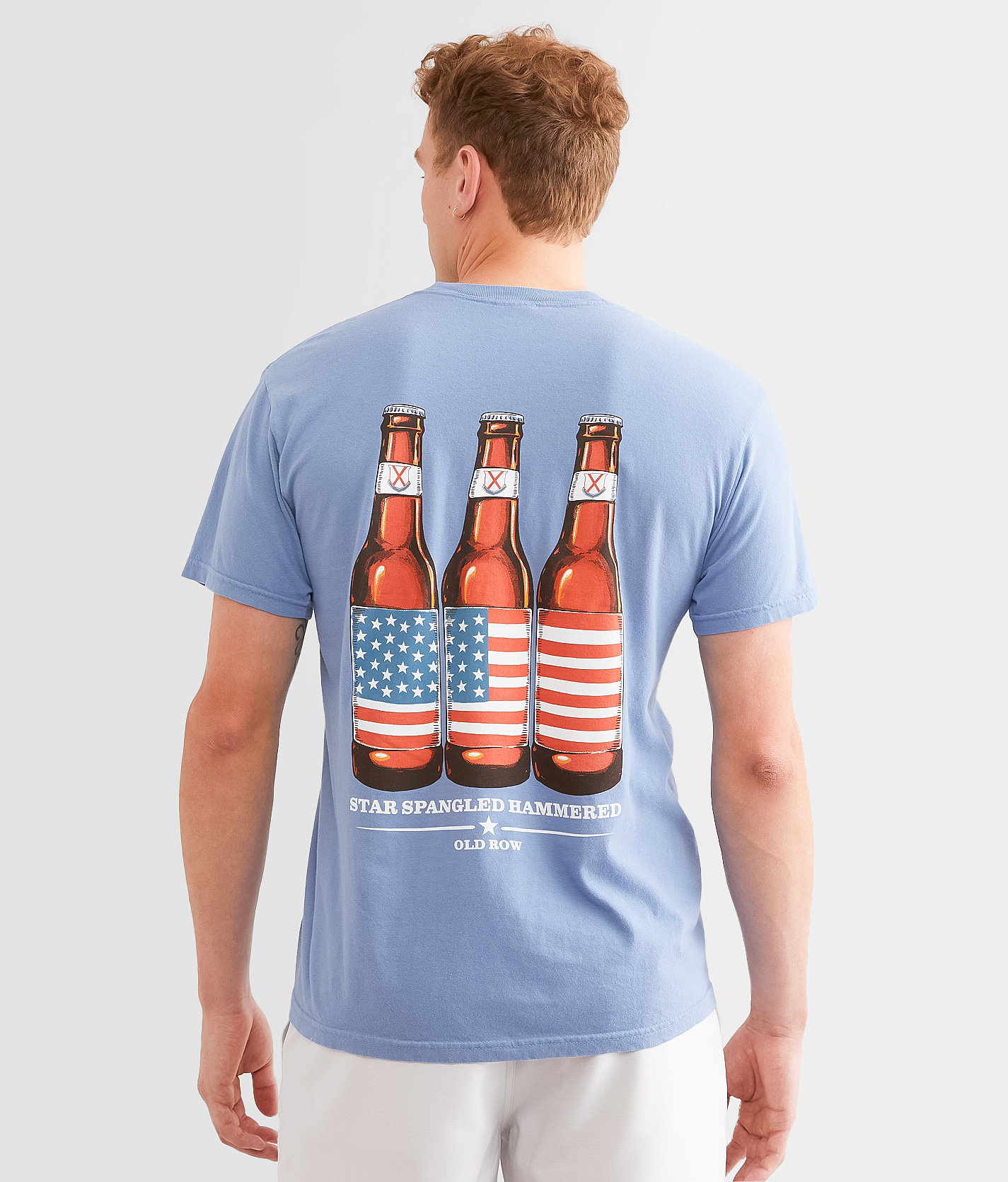 Old Row Star Spangled Hammer T-Shirt - Men's T-Shirts in Washed Denim