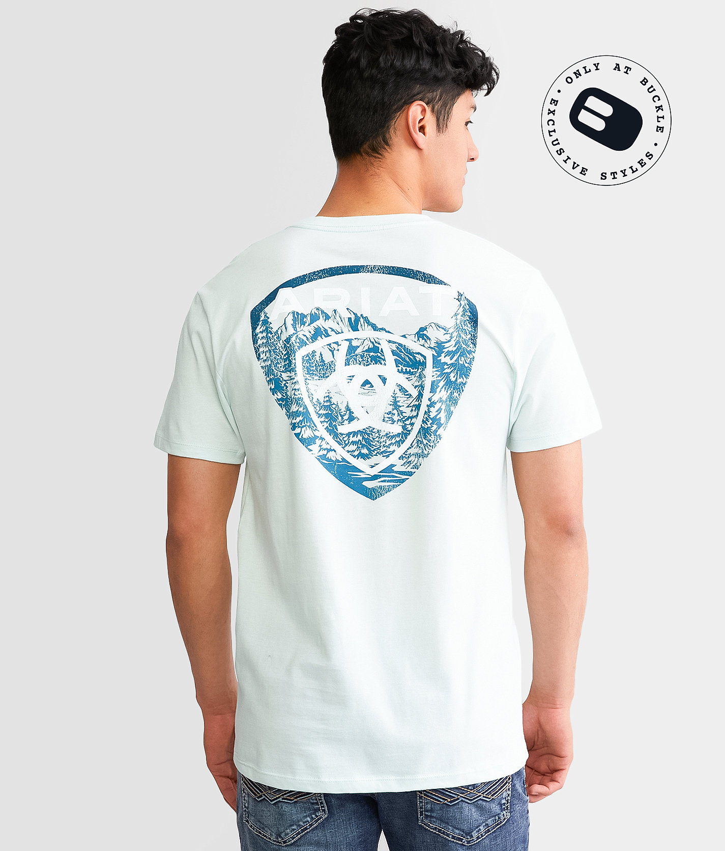 Ariat Forest Badge T-Shirt - Men's T-Shirts in Glacier