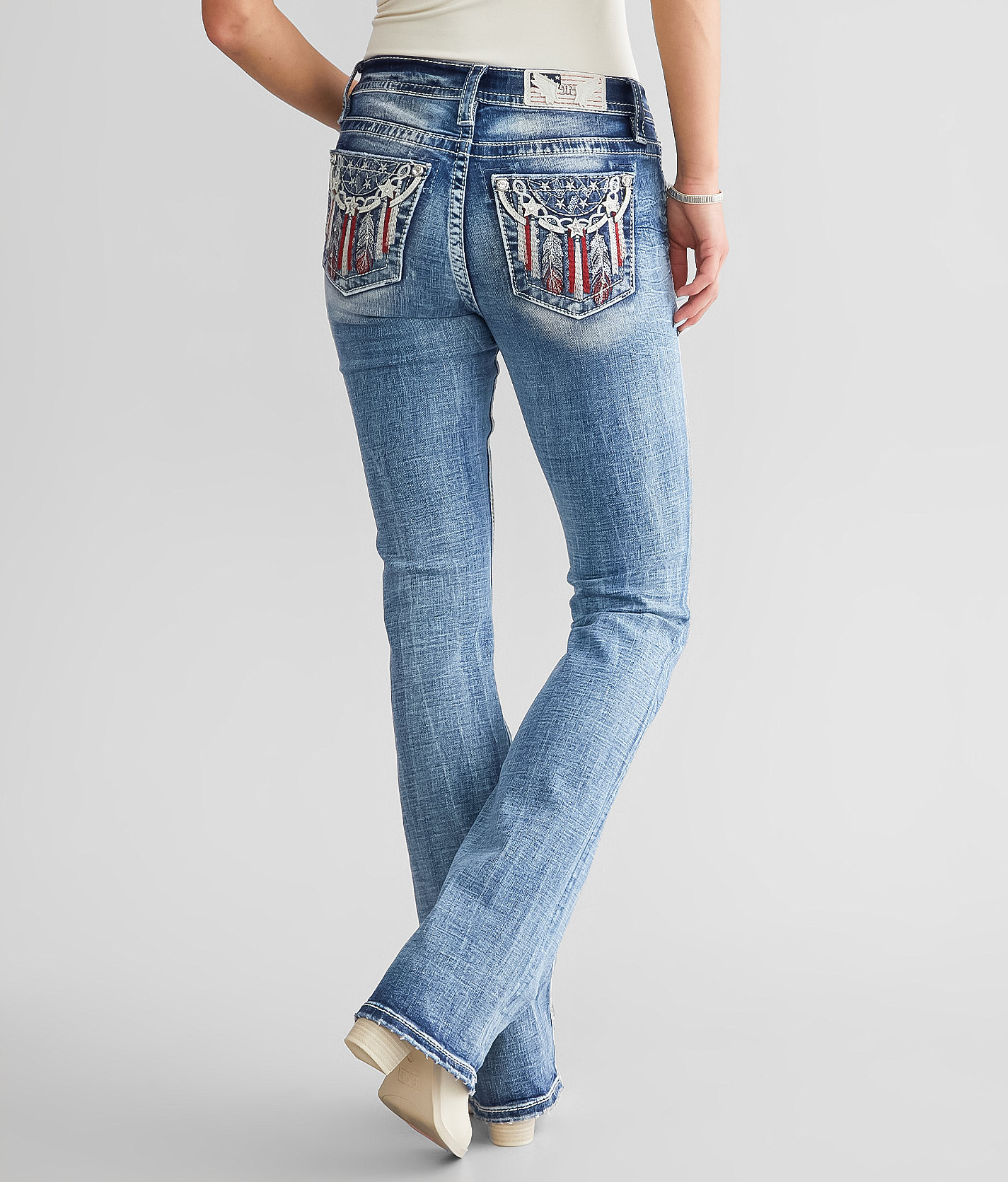 Miss Me Mid-Rise Boot Stretch Jean - Women's Jeans in M874