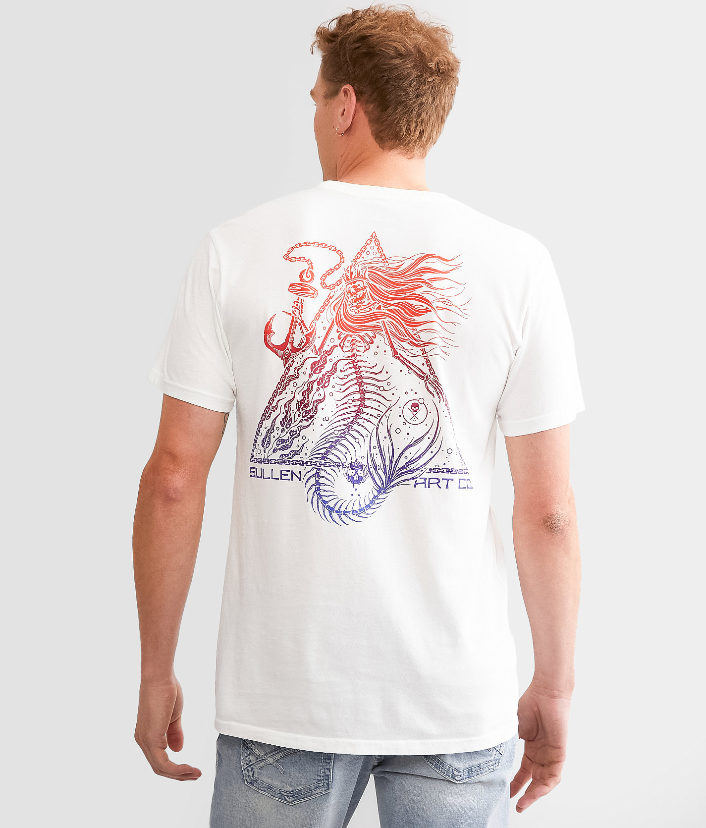 Sullen Deep Dive T-Shirt - Men's T-Shirts in Antique White