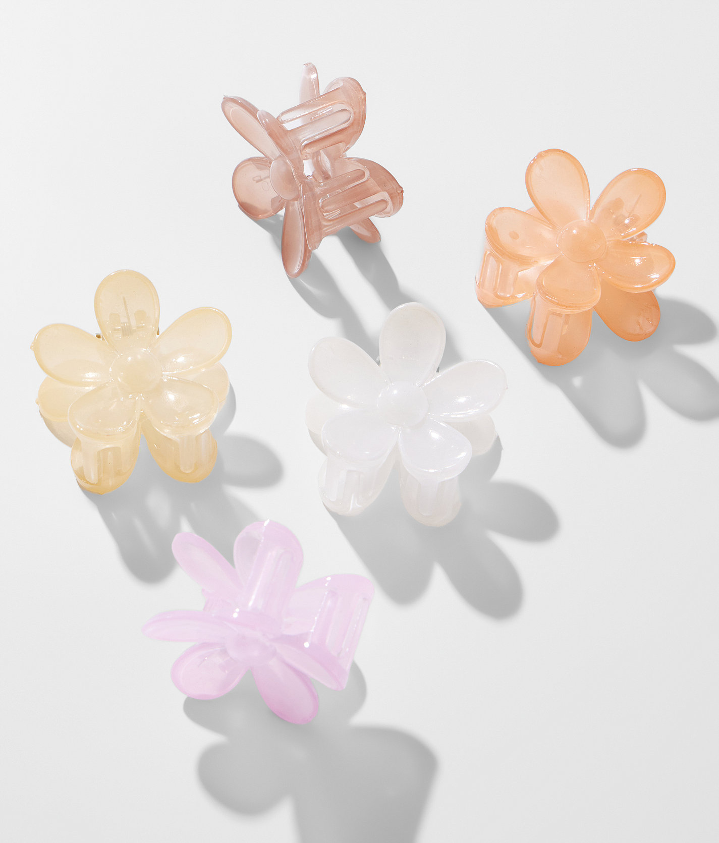 nOir™ 5 Pack Floral Claw Clips - Women's Hair Accessories in Miscellaneous