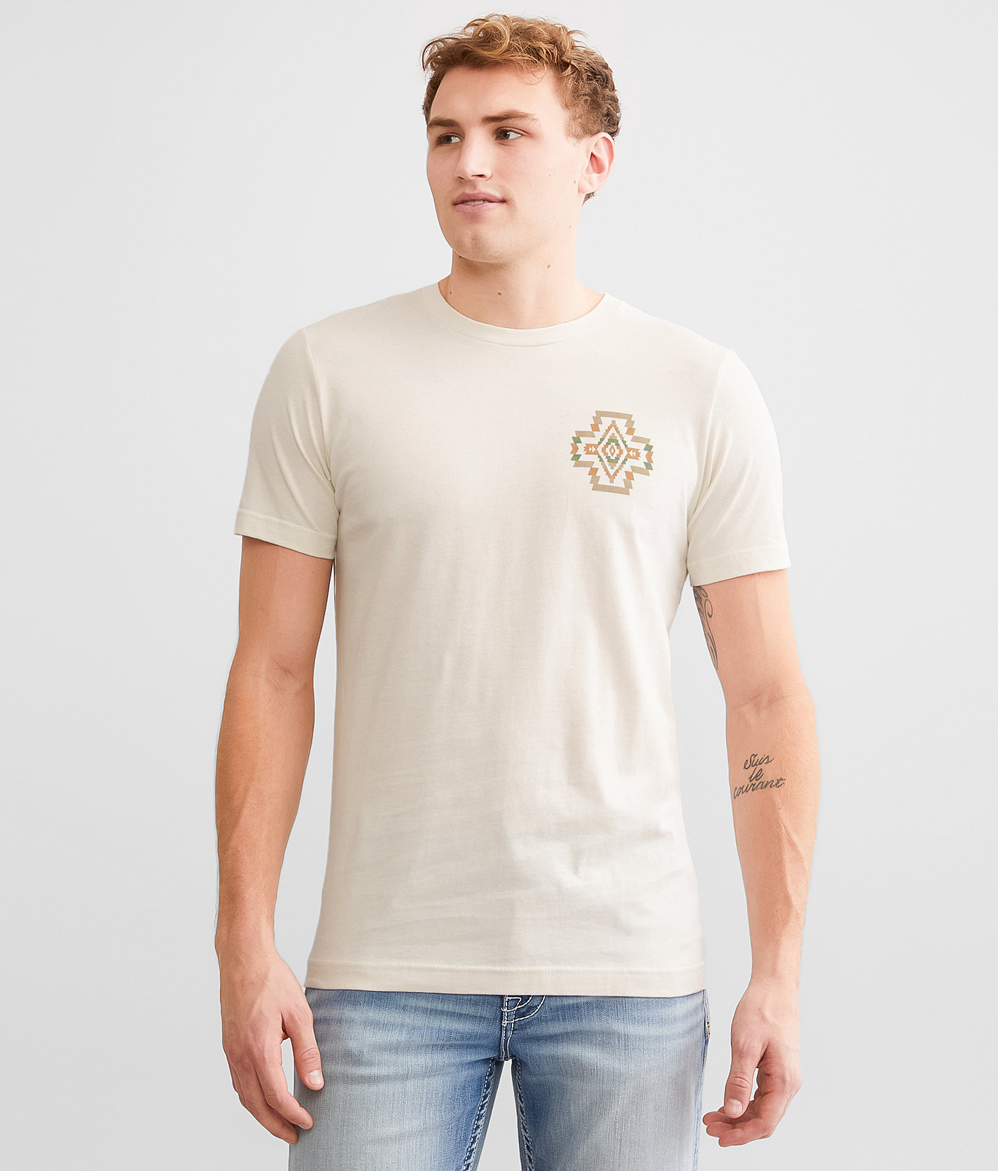Pendleton Chief Joesph Diamond T-Shirt - Men's T-Shirts in Rock Point Tan