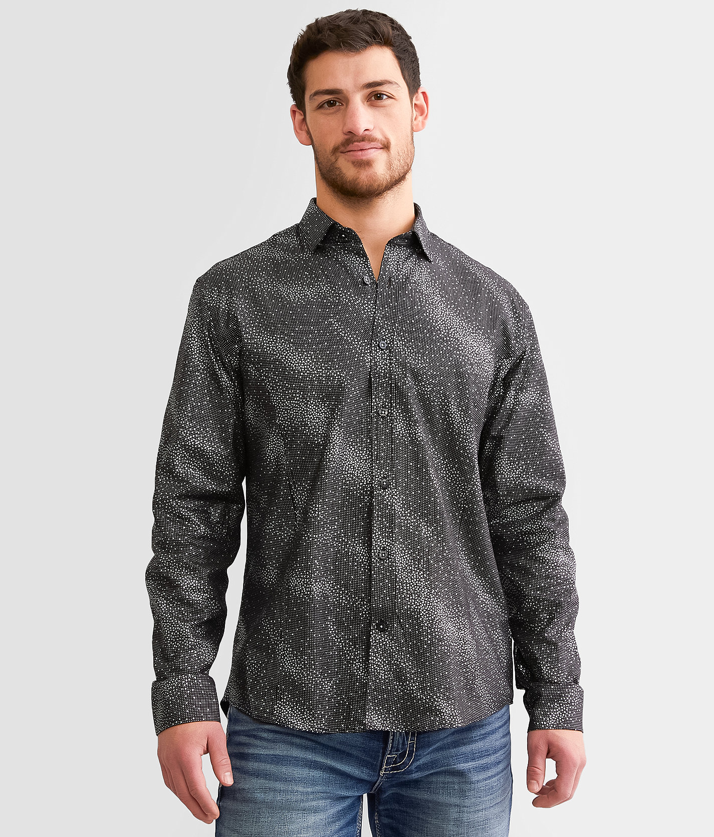 Eight X Foiled Shirt - Men's Shirts in Black