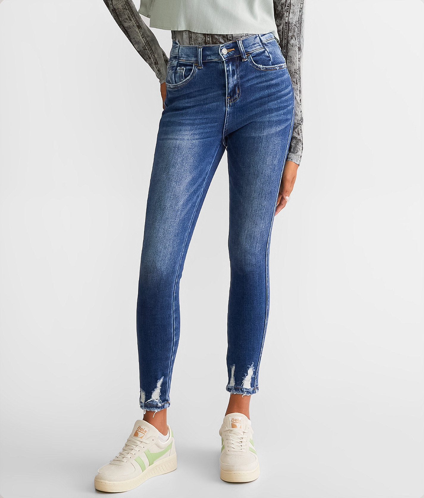 Flying Monkey High-Rise Ankle Skinny Stretch Jean - Women's Jeans in Pampered