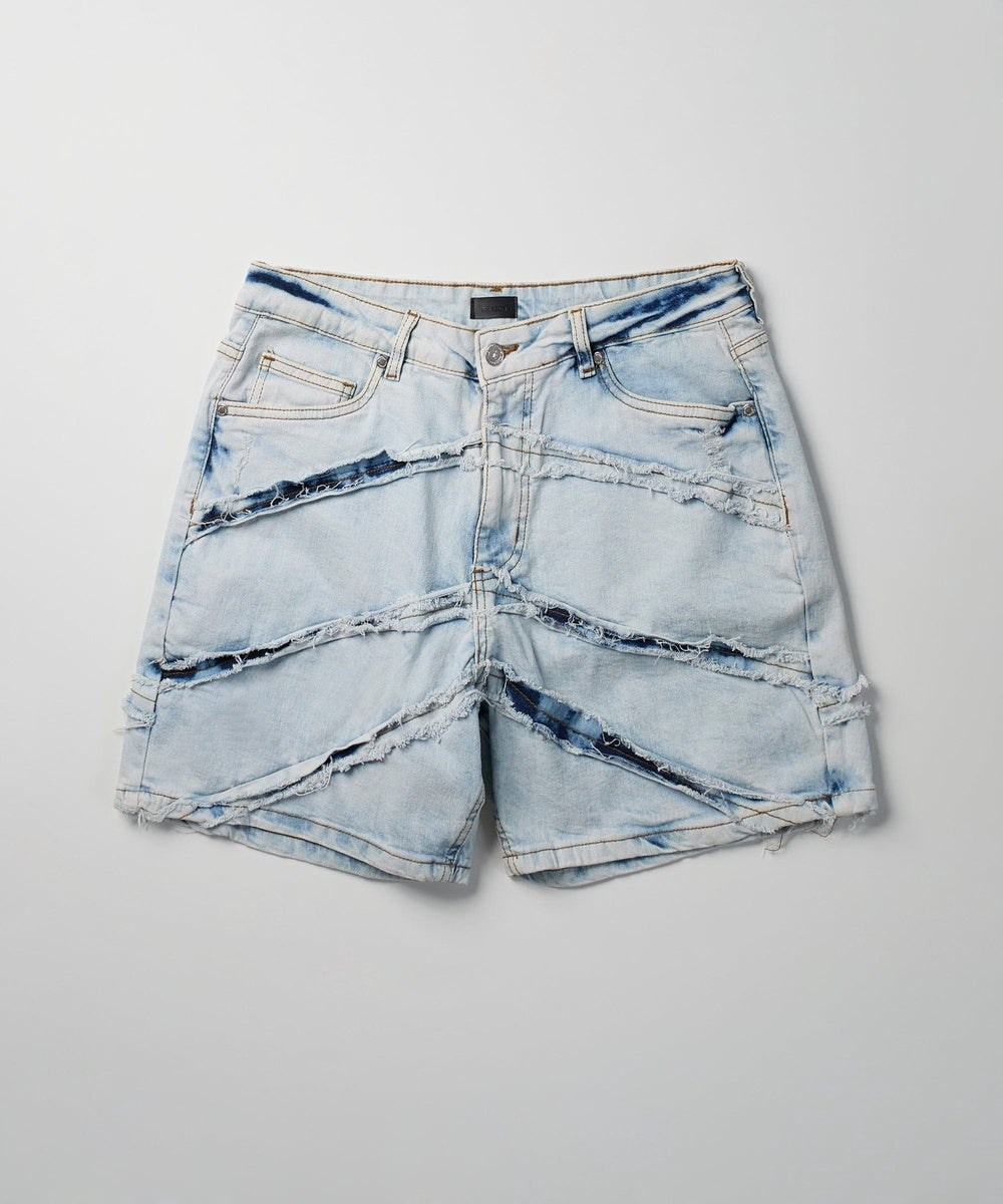 Bandit Frayed Denim Short - Light Blue