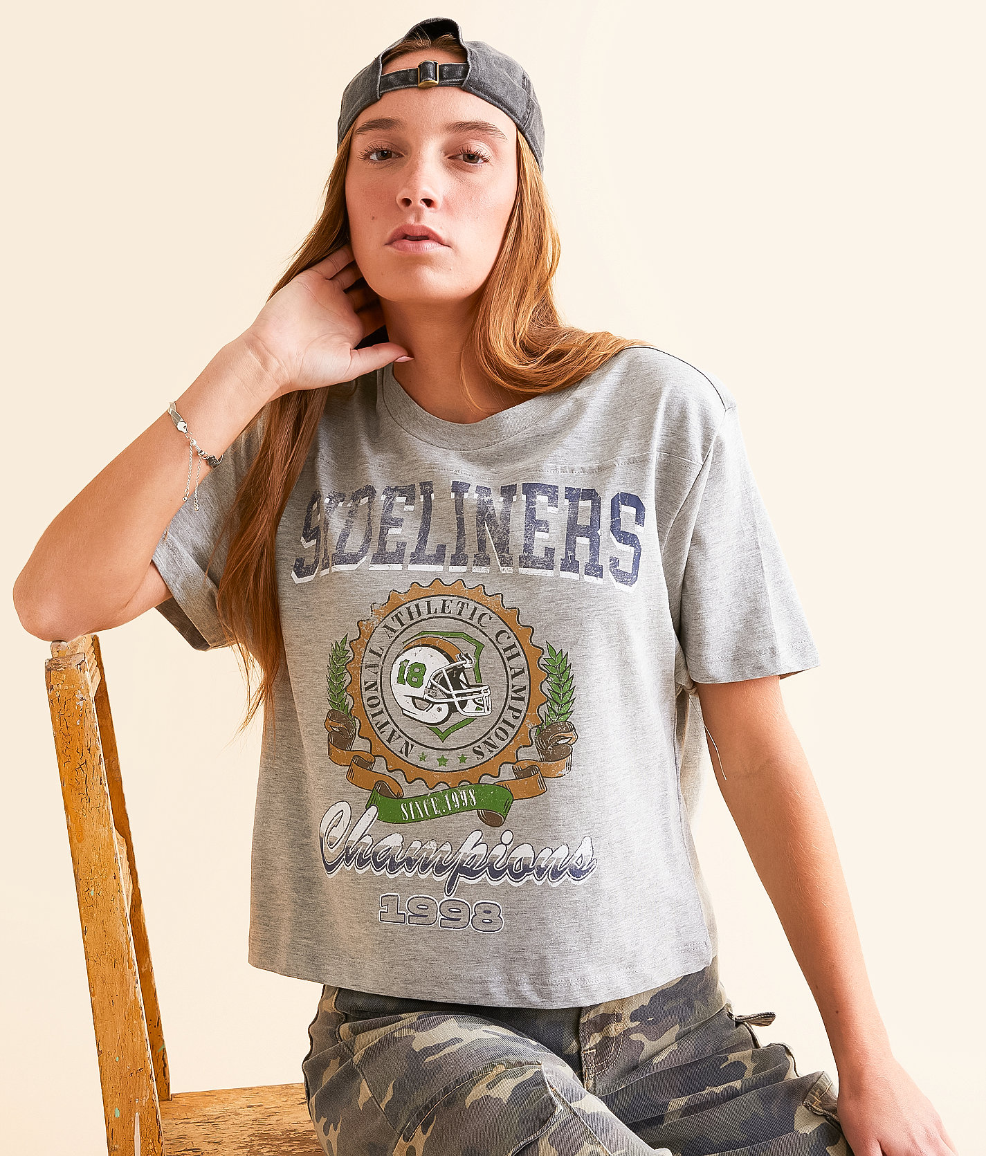 DH Apparel Sideliners Champions 1998 T-Shirt - Women's T-Shirts in Heathered Grey