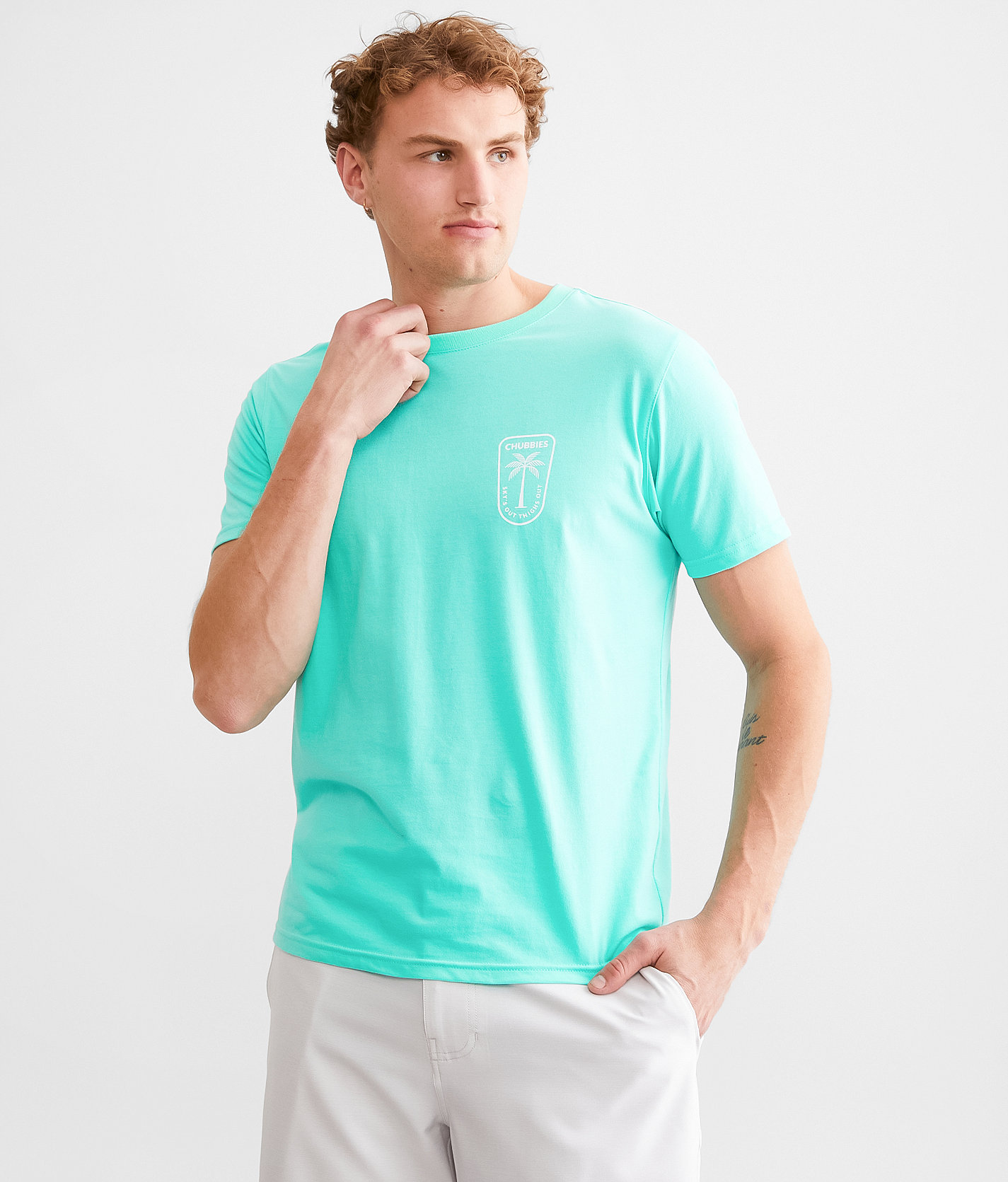 Chubbies The Island Time T-Shirt - Men's T-Shirts in Mint Solid