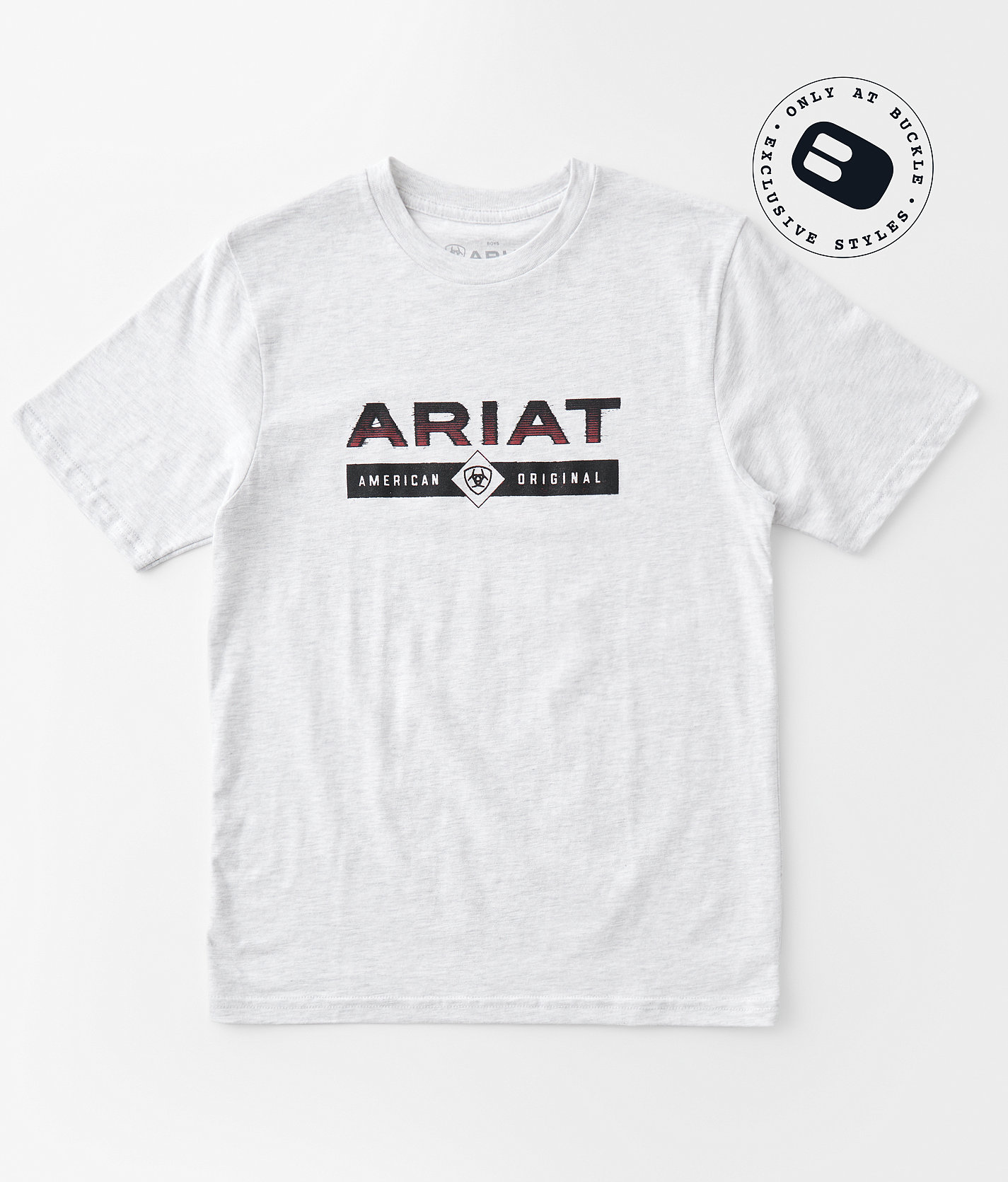 Boys - Ariat Branded Wood T-Shirt - Boy's T-Shirts in Ash