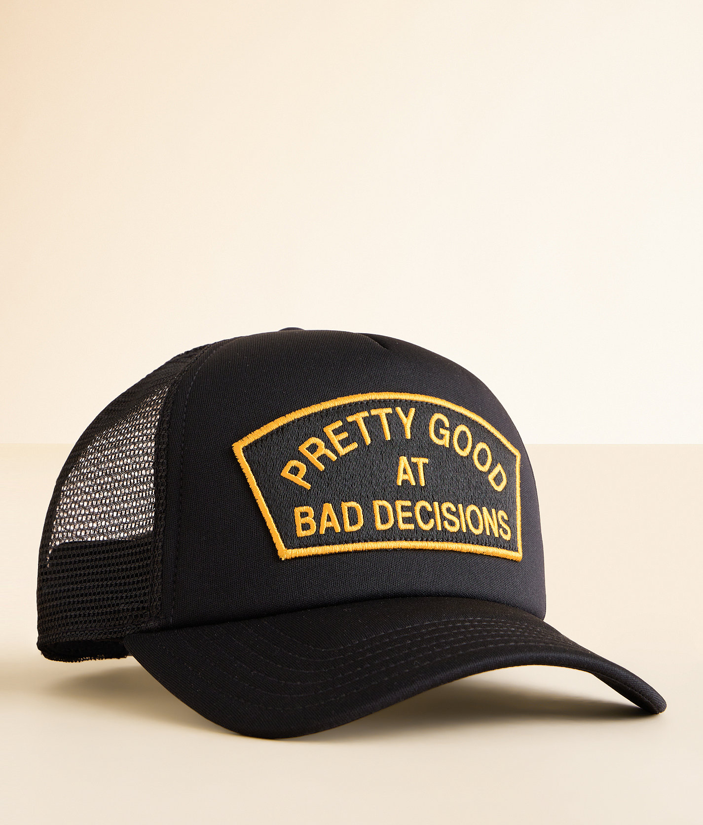 Cult of Individuality Bad Decisions Trucker Hat - Men's Hats in Black