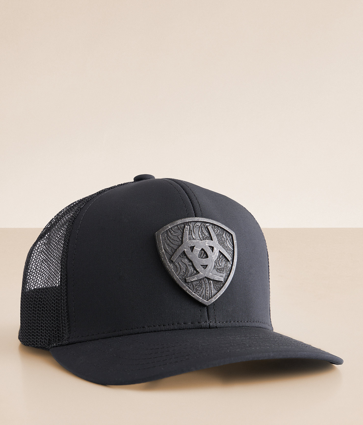 Ariat Shield Trucker Hat - Men's Hats in Black