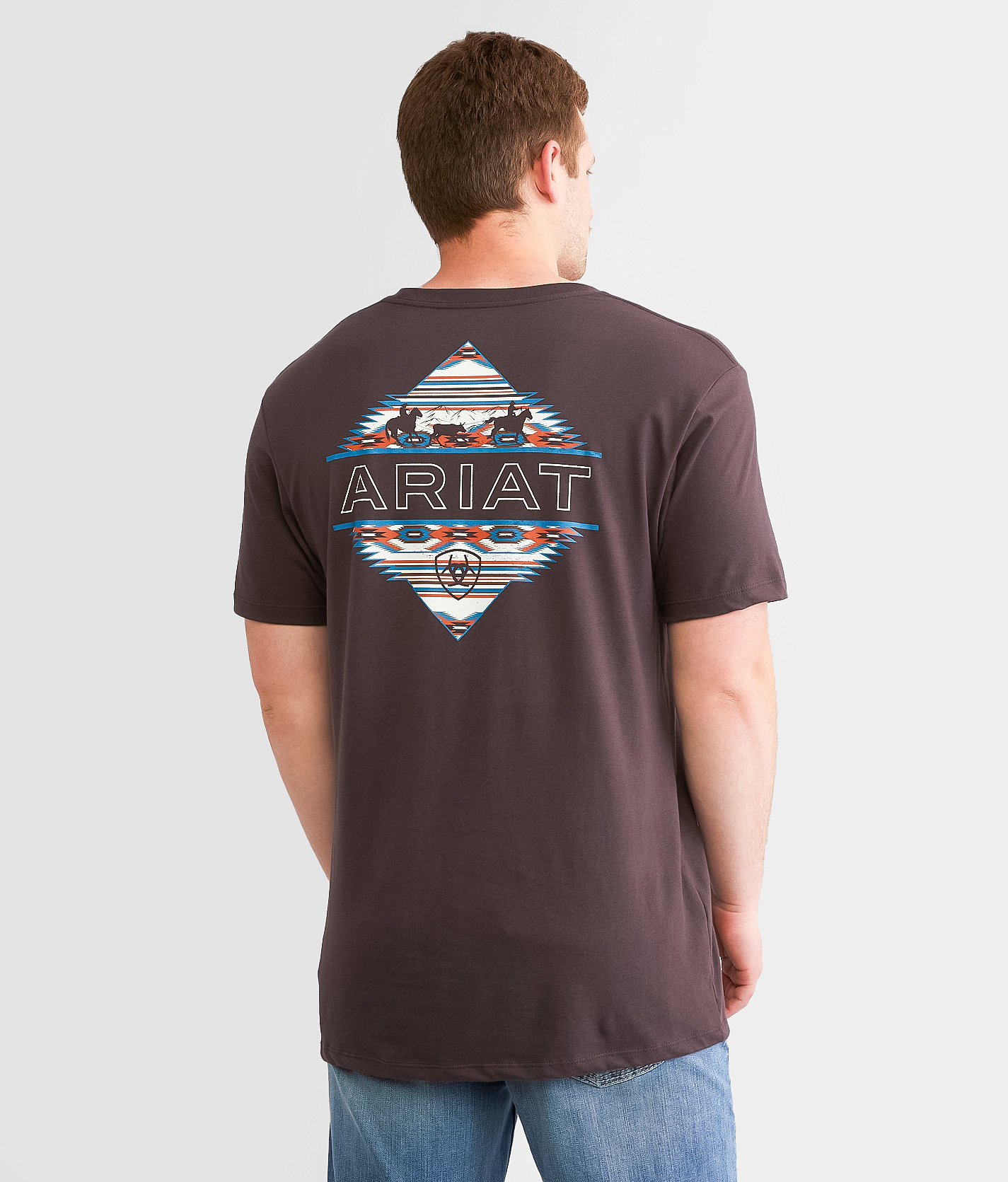 Ariat Diamond Rancher T-Shirt - Men's T-Shirts in Dark Brown