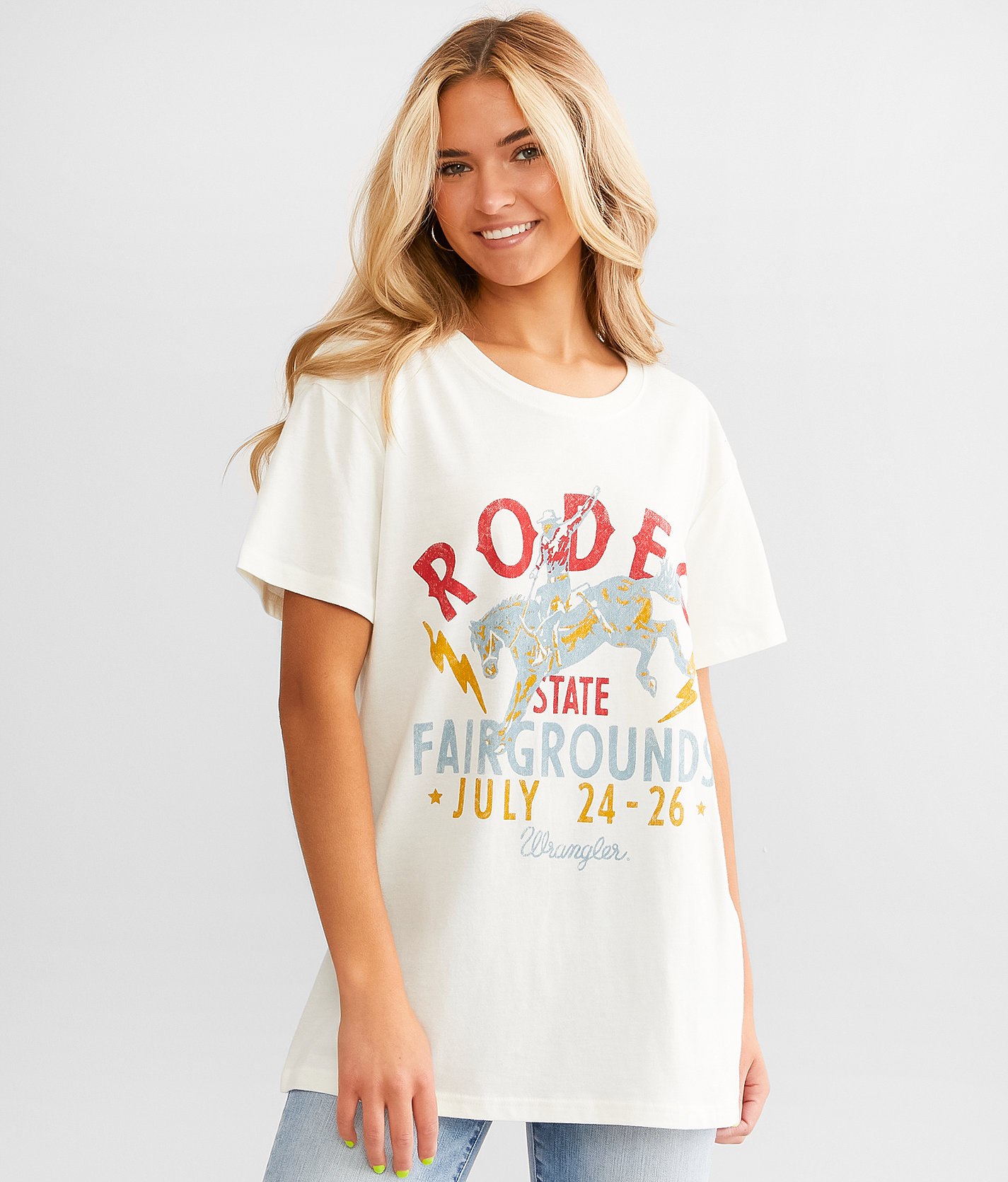 Wrangler® Rajun Boyfriend T-Shirt - Women's T-Shirts in Natural