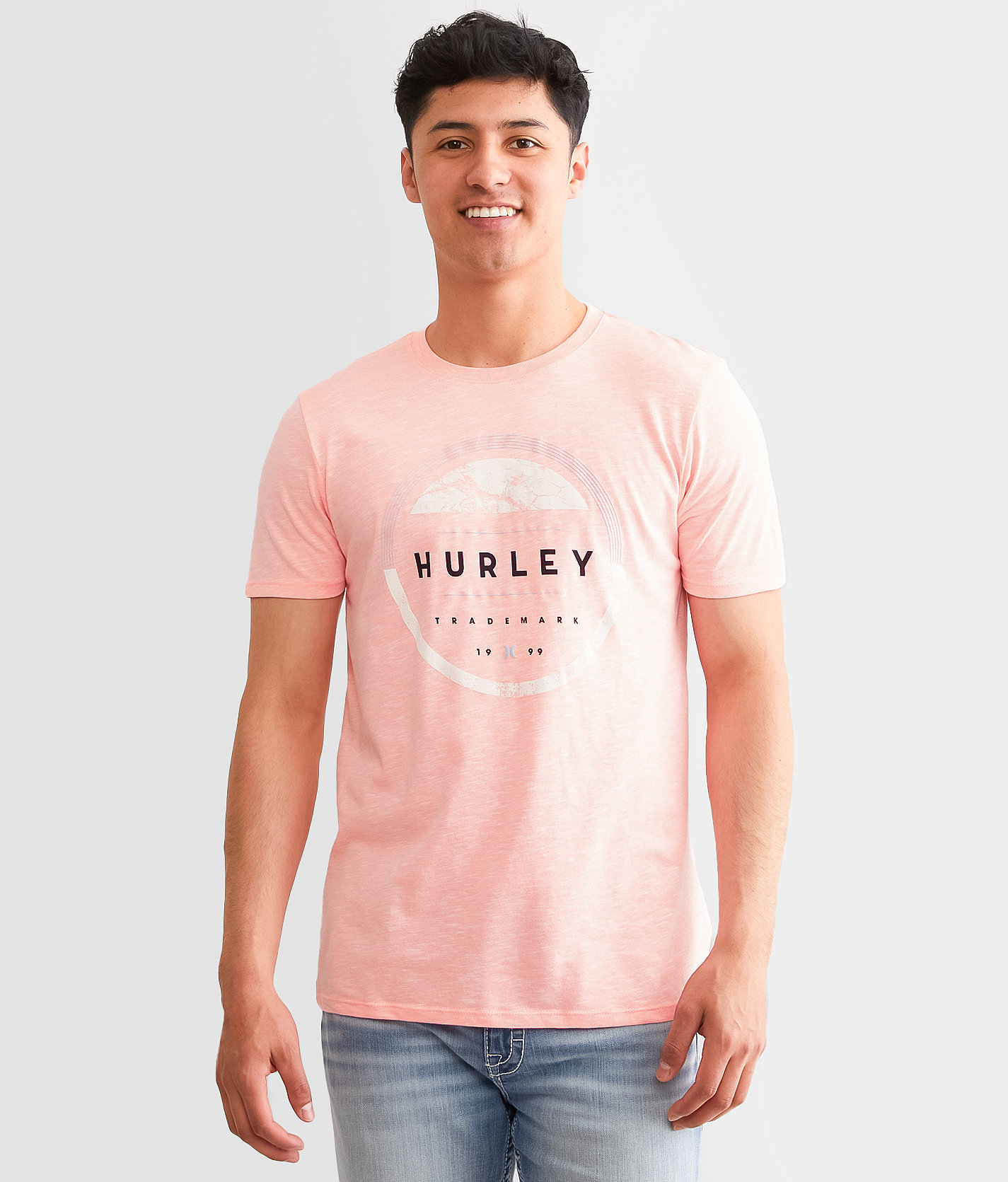 Hurley Eclipse T-Shirt - Men's T-Shirts in White Lava Glow