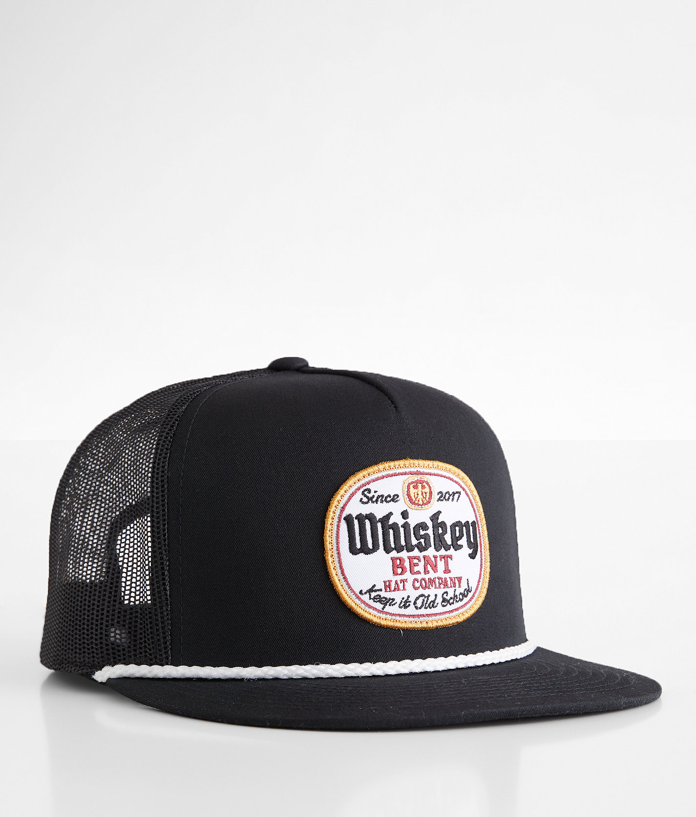 Whiskey Bent Black Label Trucker Hat - Men's Hats in Black