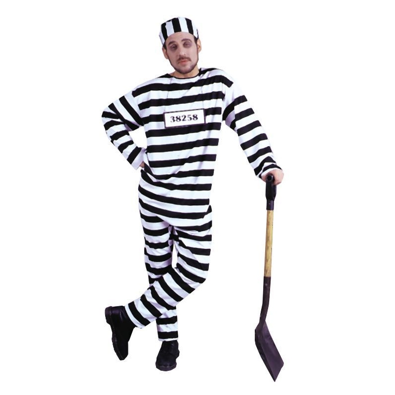 Convict Costume Xlarge