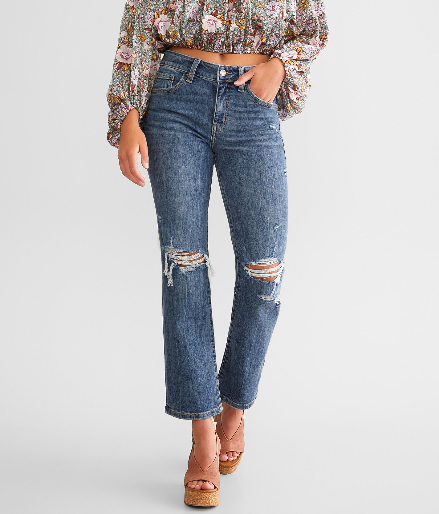 Willow & Root The Cropped Everyday Stretch Jean - Women's Jeans in Foxglove