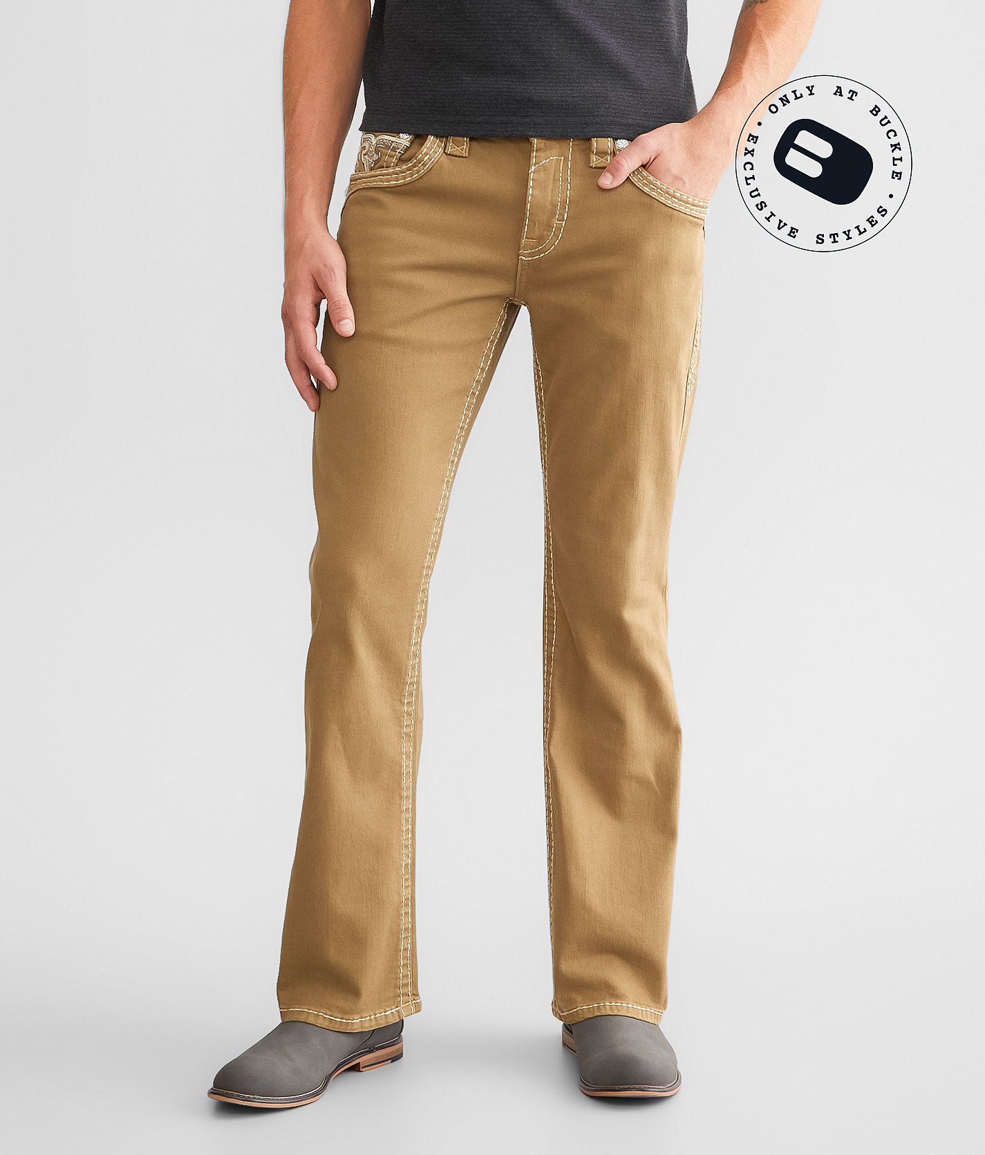 Rock Revival Eugene Slim Boot Stretch Pant - Men's Pants in Eugene SB203