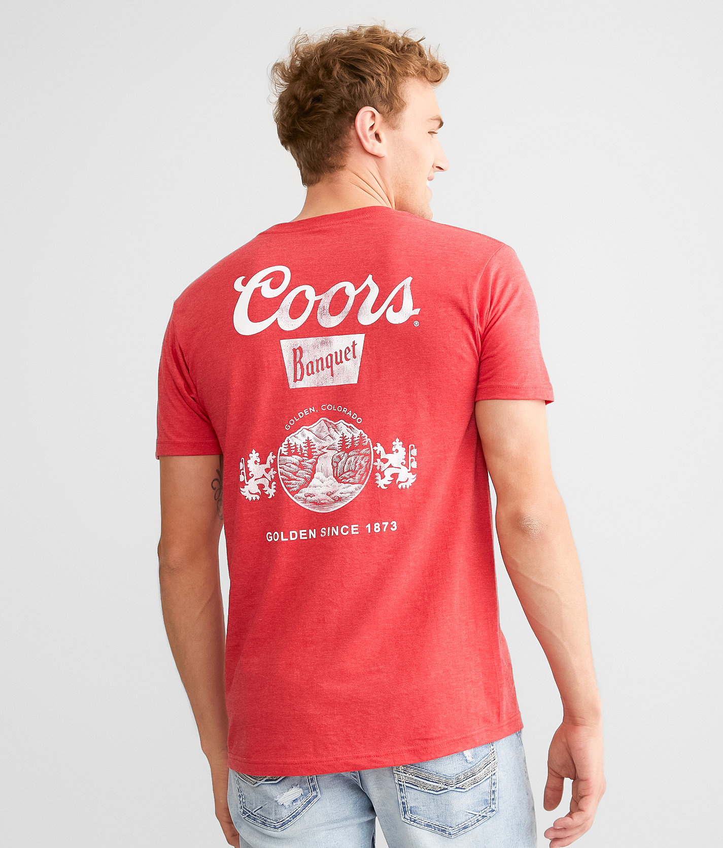 tee luv Coors® Banquet T-Shirt - Men's T-Shirts in Red Heather