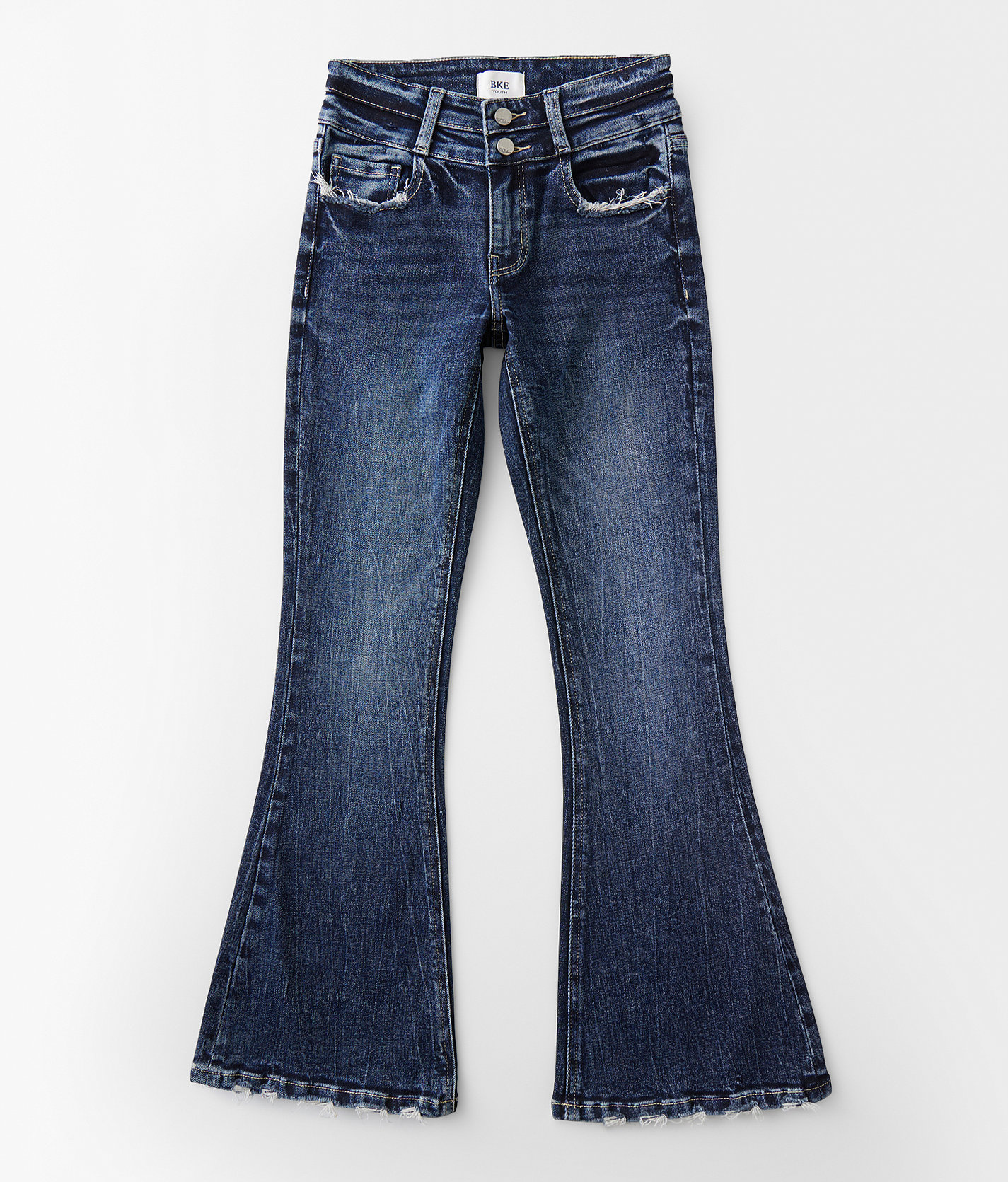 Girls - BKE Mid-Rise Flare Stretch Jean - Girl's Jeans in Mercado 4